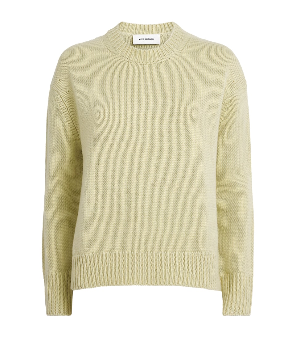 Yves Salomon Womens Cashmere Crew-Neck Sweater