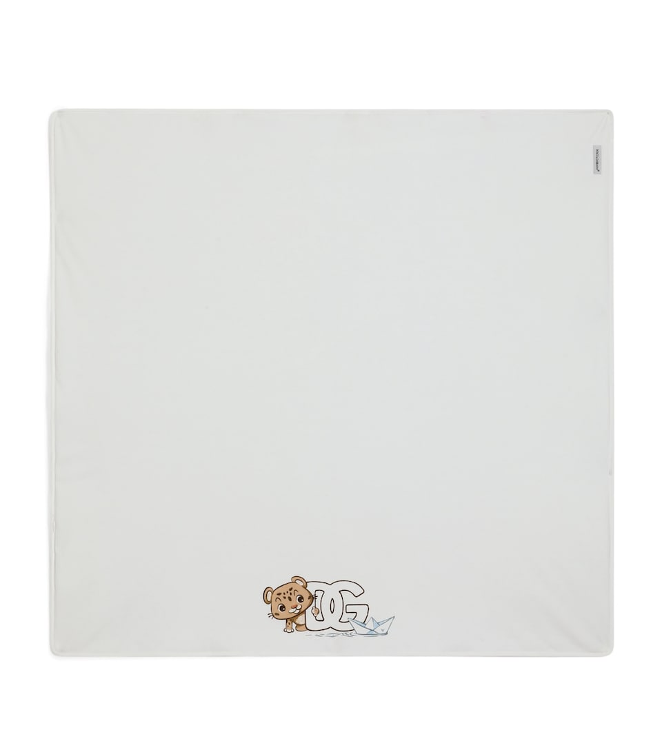 Dolce&Gabbana Kids Cotton Graphic Print Blanket Combined