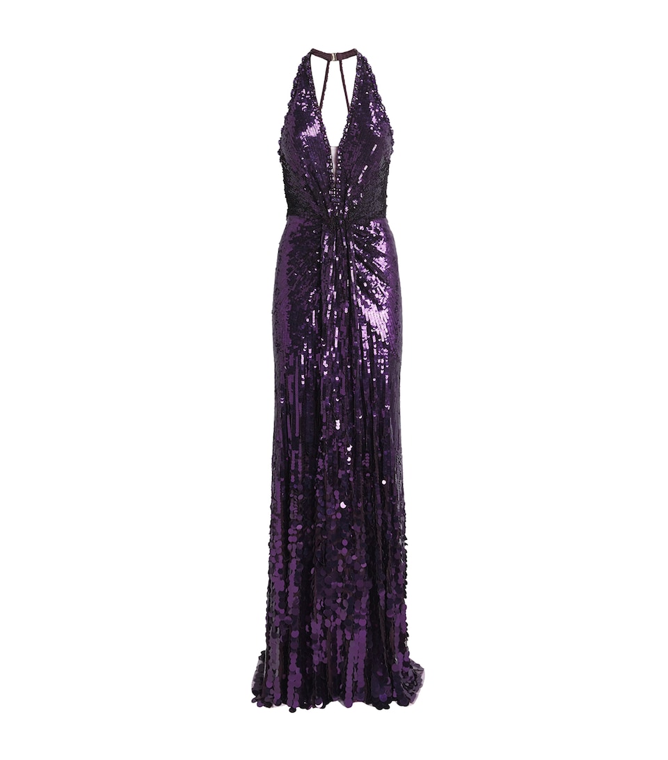 Jenny Packham Womens Embellished Lisette Gown Bramble