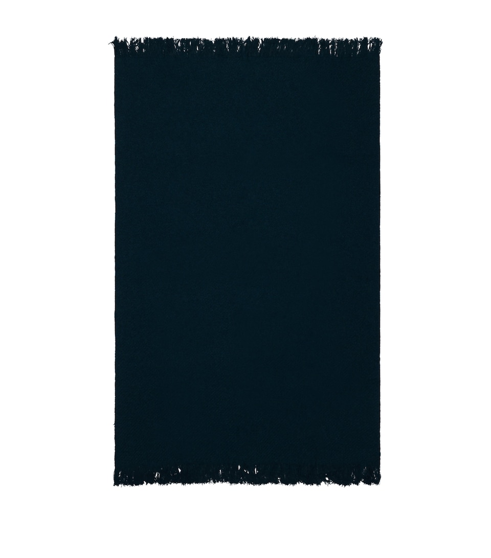 Begg x Co Cashmere Mossband Soul Throw (125cm x 195cm) Deep Sea