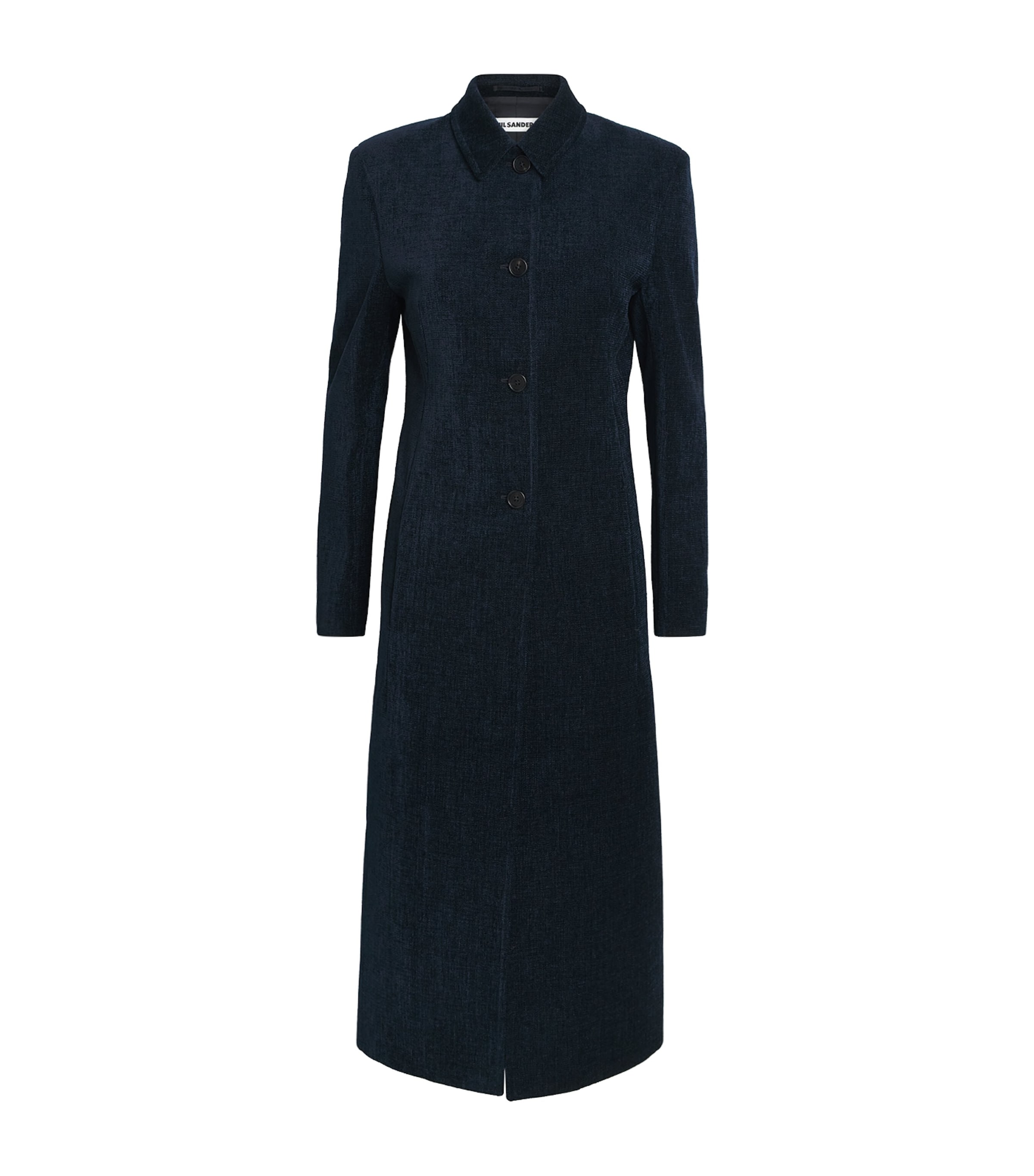 Jil Sander Womens Chenille Car Coat Midnight