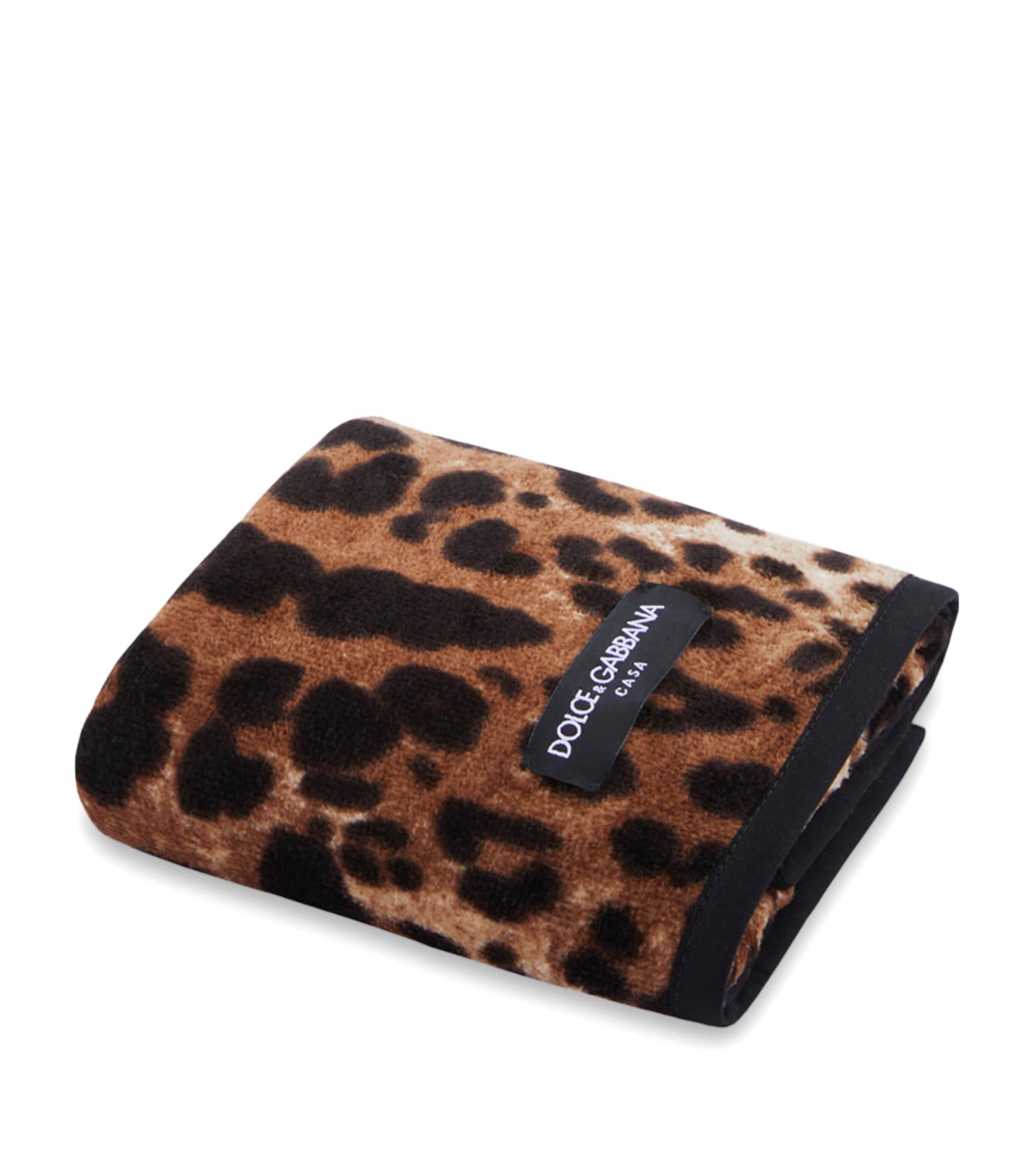 Cotton Leopard Print Guest Towel (40cm x 60cm)