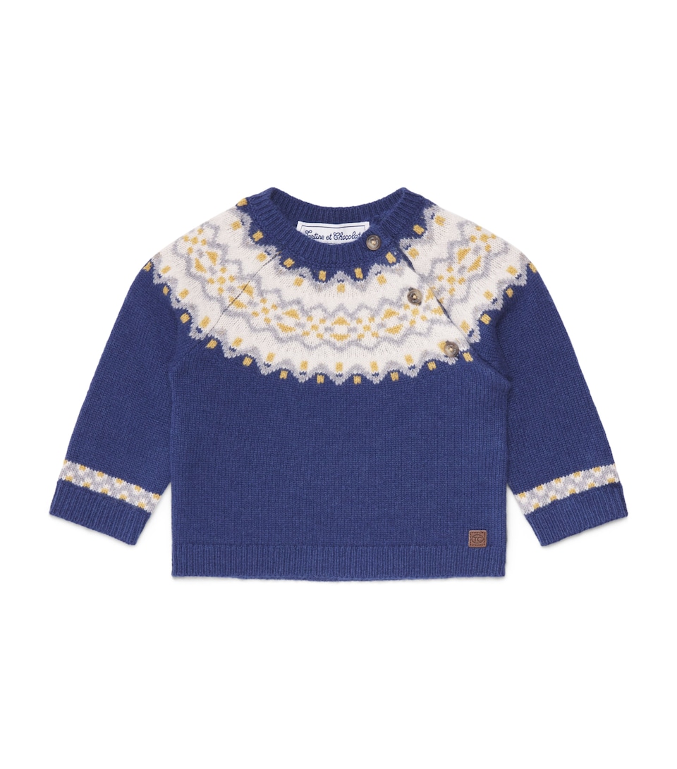 Tartine et Chocolat Wool Jacquard Sweater (3 Months-4 Years)