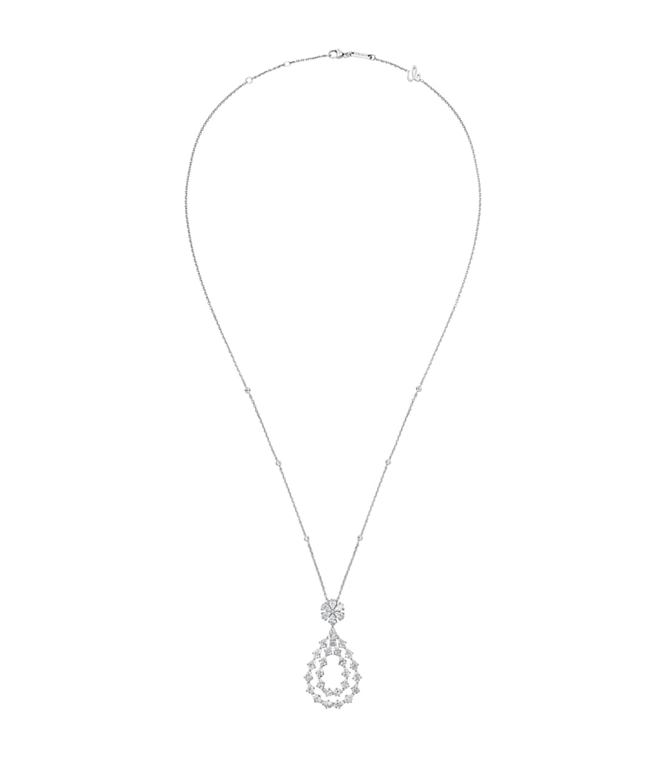 White Gold and Diamond L'Heure du Diamant Necklace