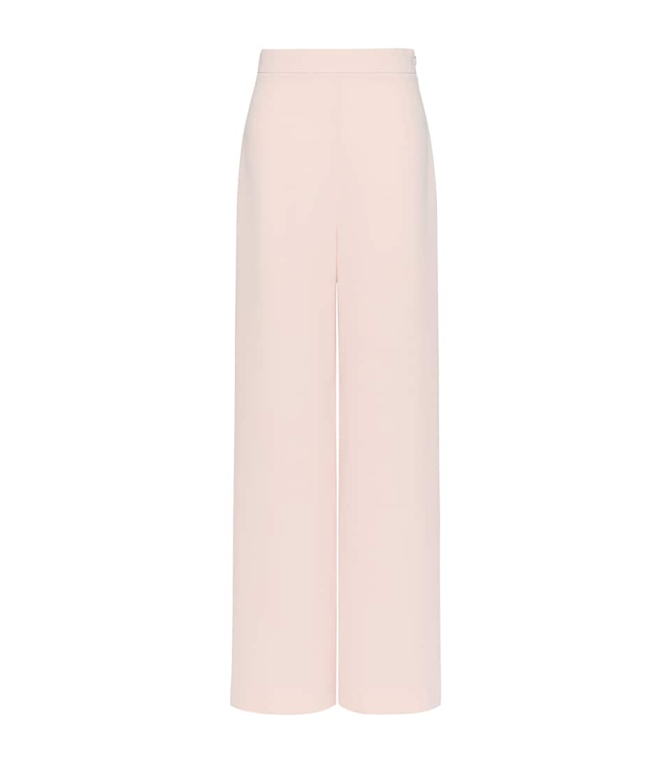 Max Mara Womens Wide-Leg Tailored Trousers Pink