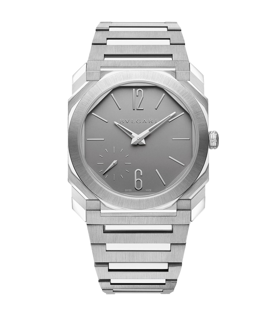 Bvlgari Titanium Octo Finissimo Automatic Watch 37mm Grey