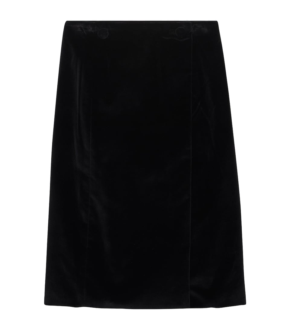 Velvet Midi Skirt