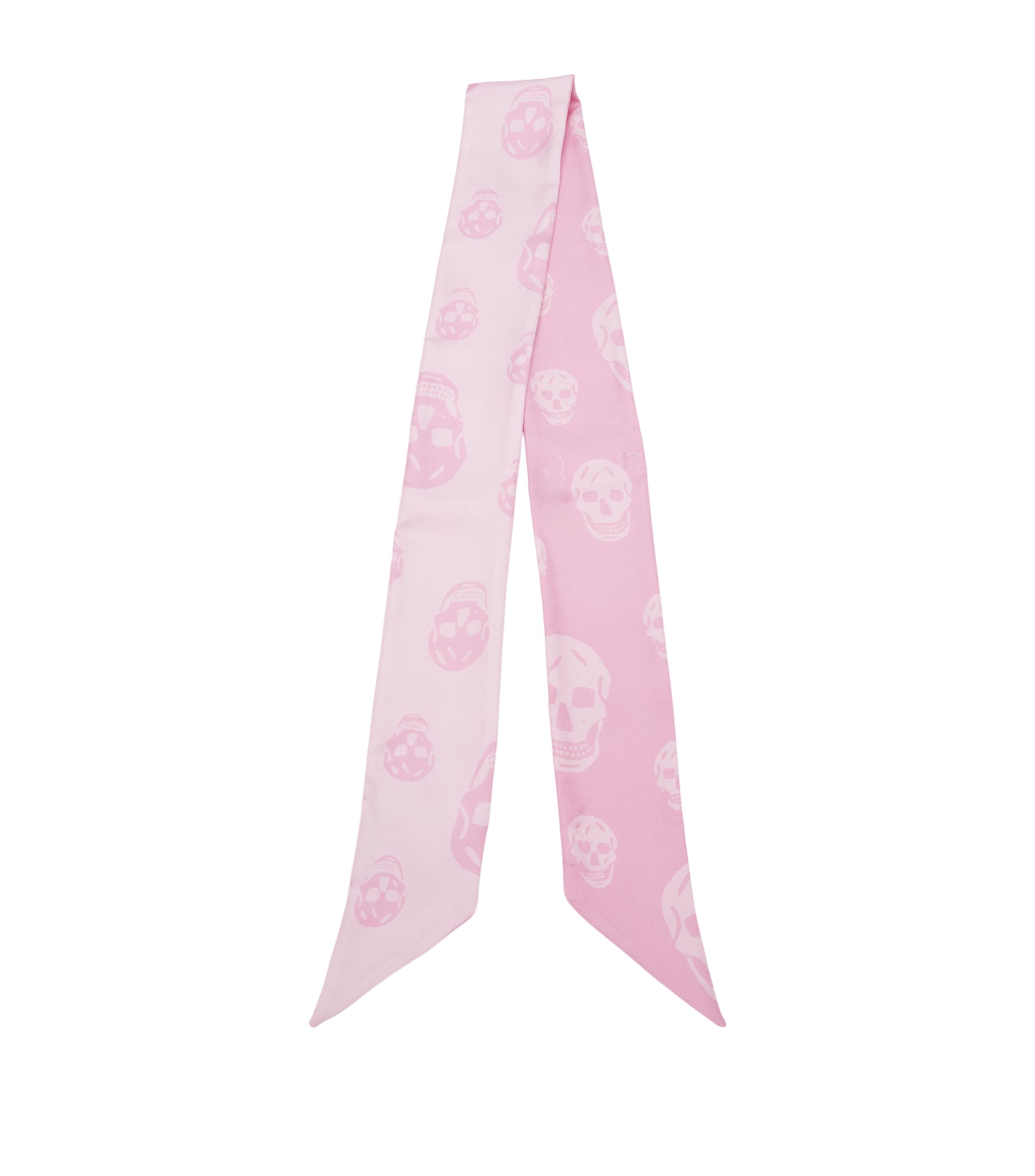McQueen Silk Skull Skinny Scarf