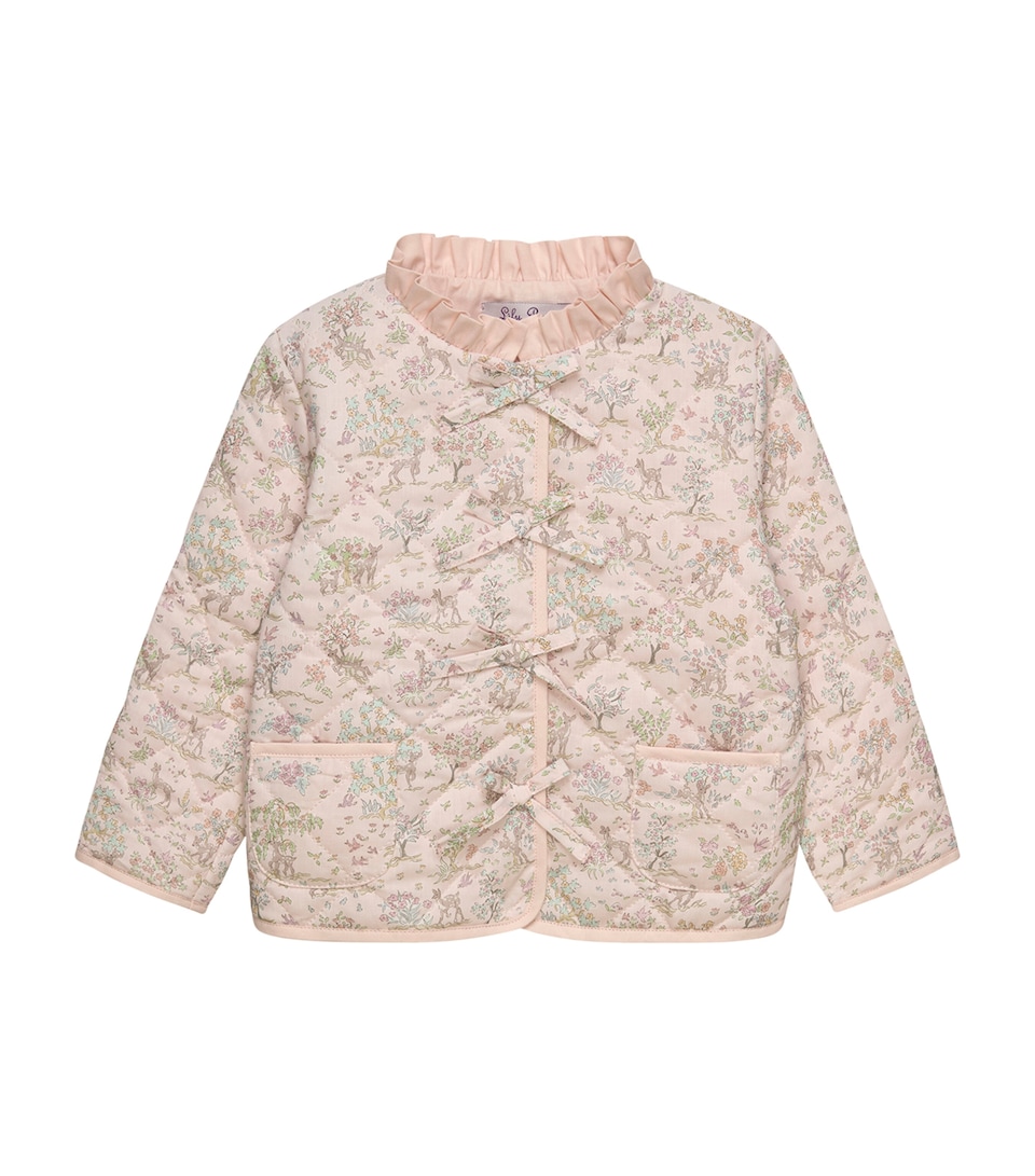 Trotters Etta Fawn Quilted Jacket (3-24 Months) Pale Pink