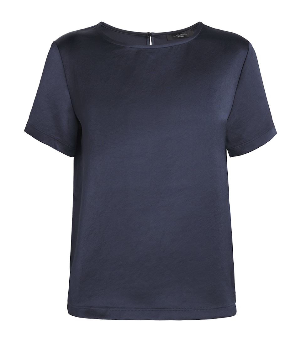 Satin-Front T-Shirt