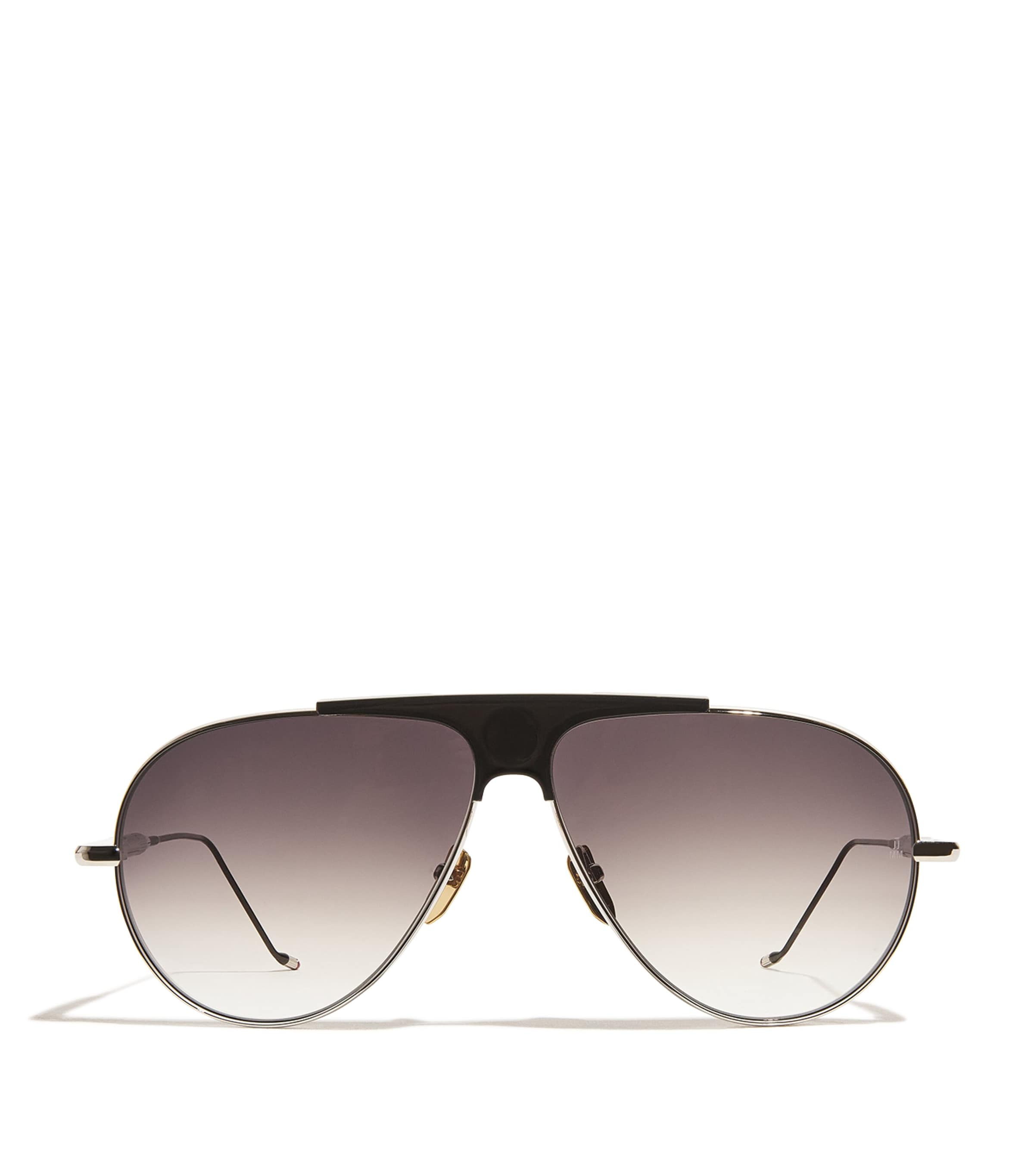 Jacques Marie Mage Daido Aviator Sunglasses Silver
