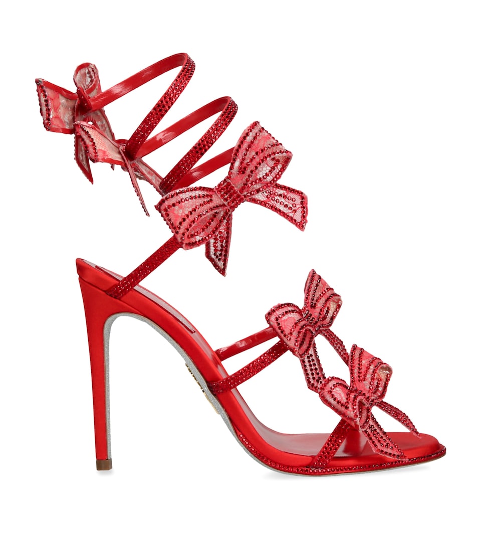 Satin Bow-Embellished Sandals 105