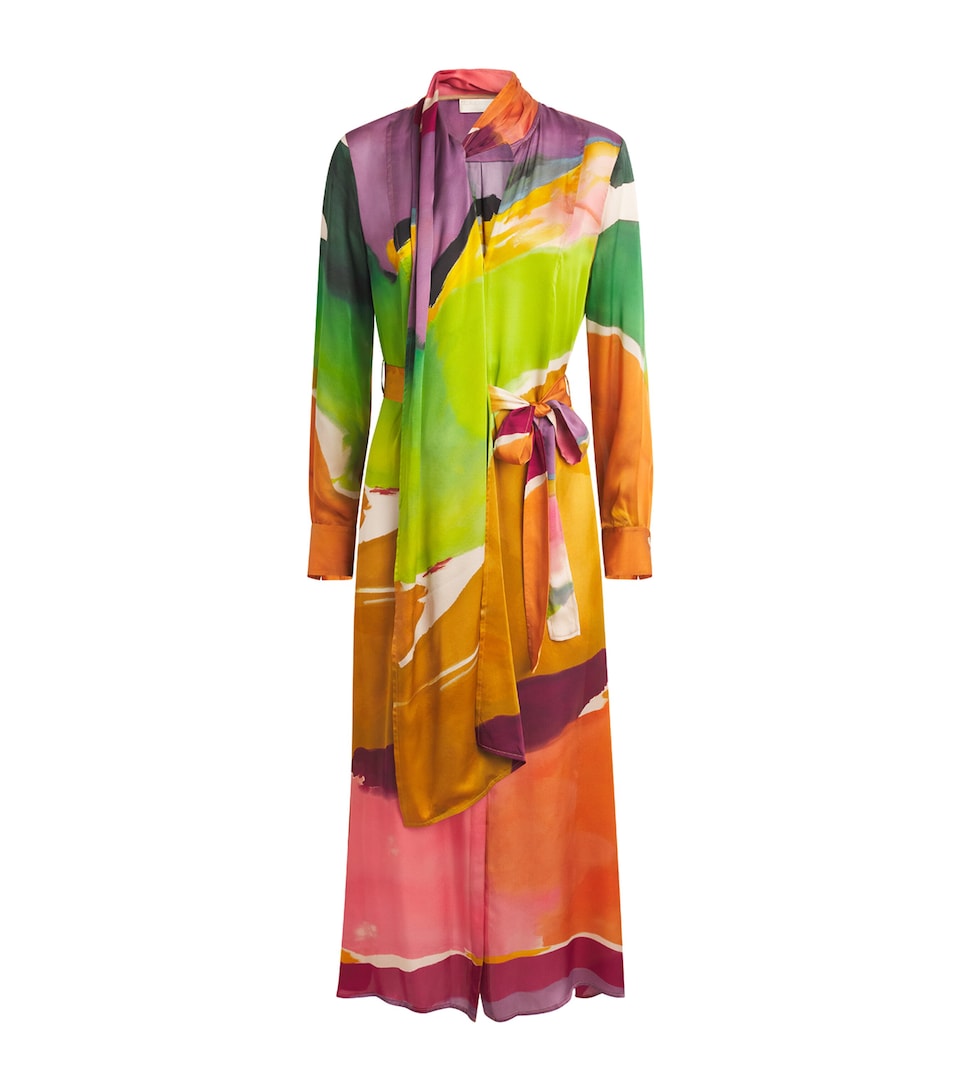 Ulla Johnson Womens Silk Critique Maxi Dress Natur Abhors A Vcm