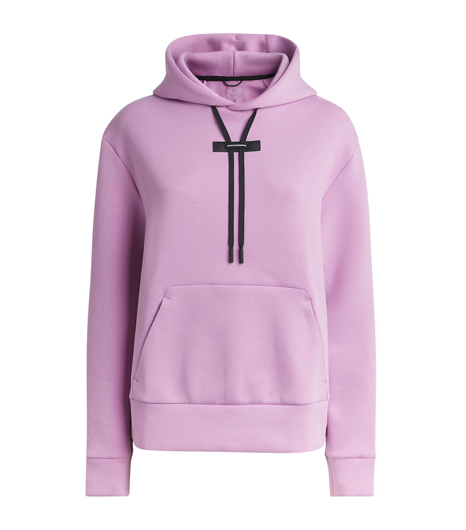 On Womens Cotton-Blend Focus Tech Hoodie Pink