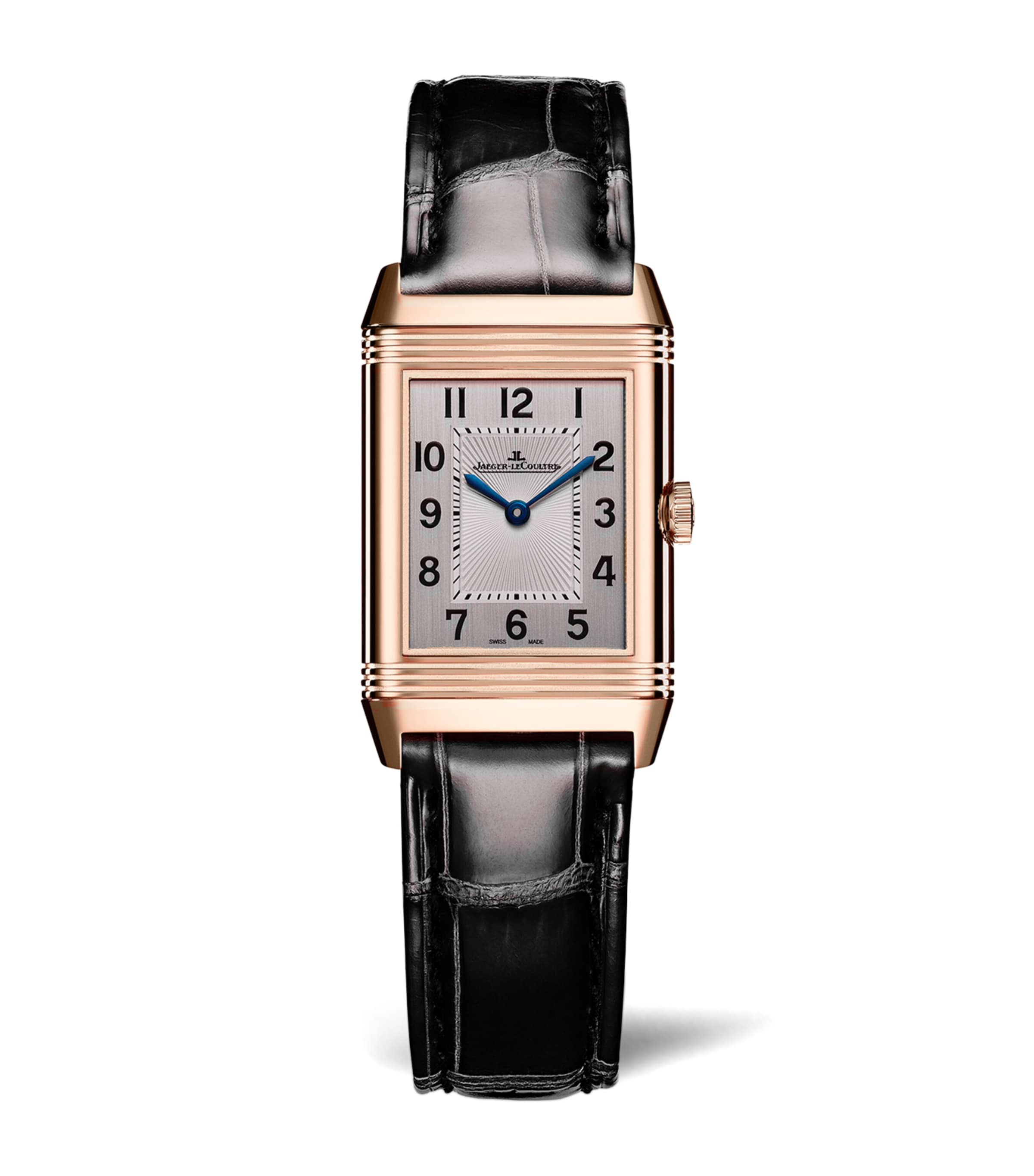 Pink Gold and Diamond Reverso Classic Duetto Watch 34mm