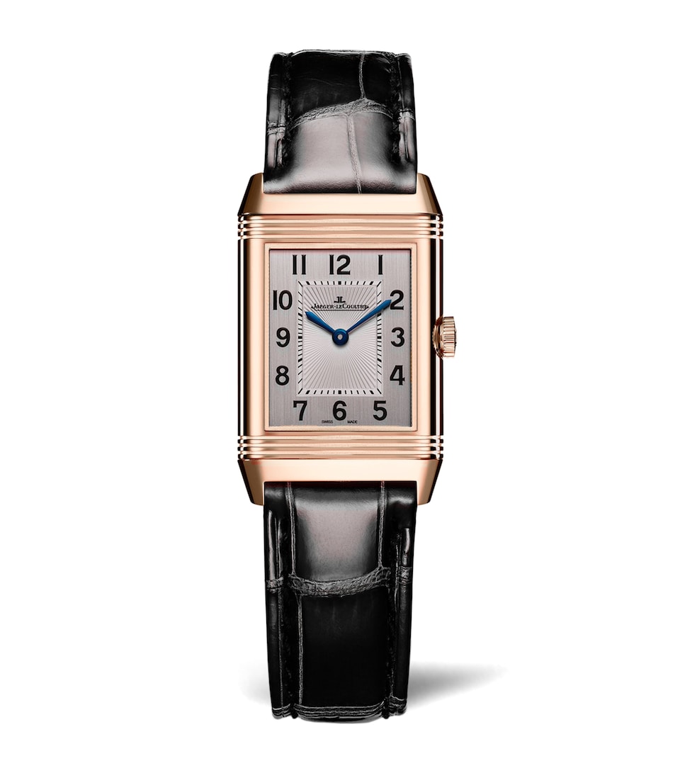 Pink Gold and Diamond Reverso Classic Duetto Watch 34mm