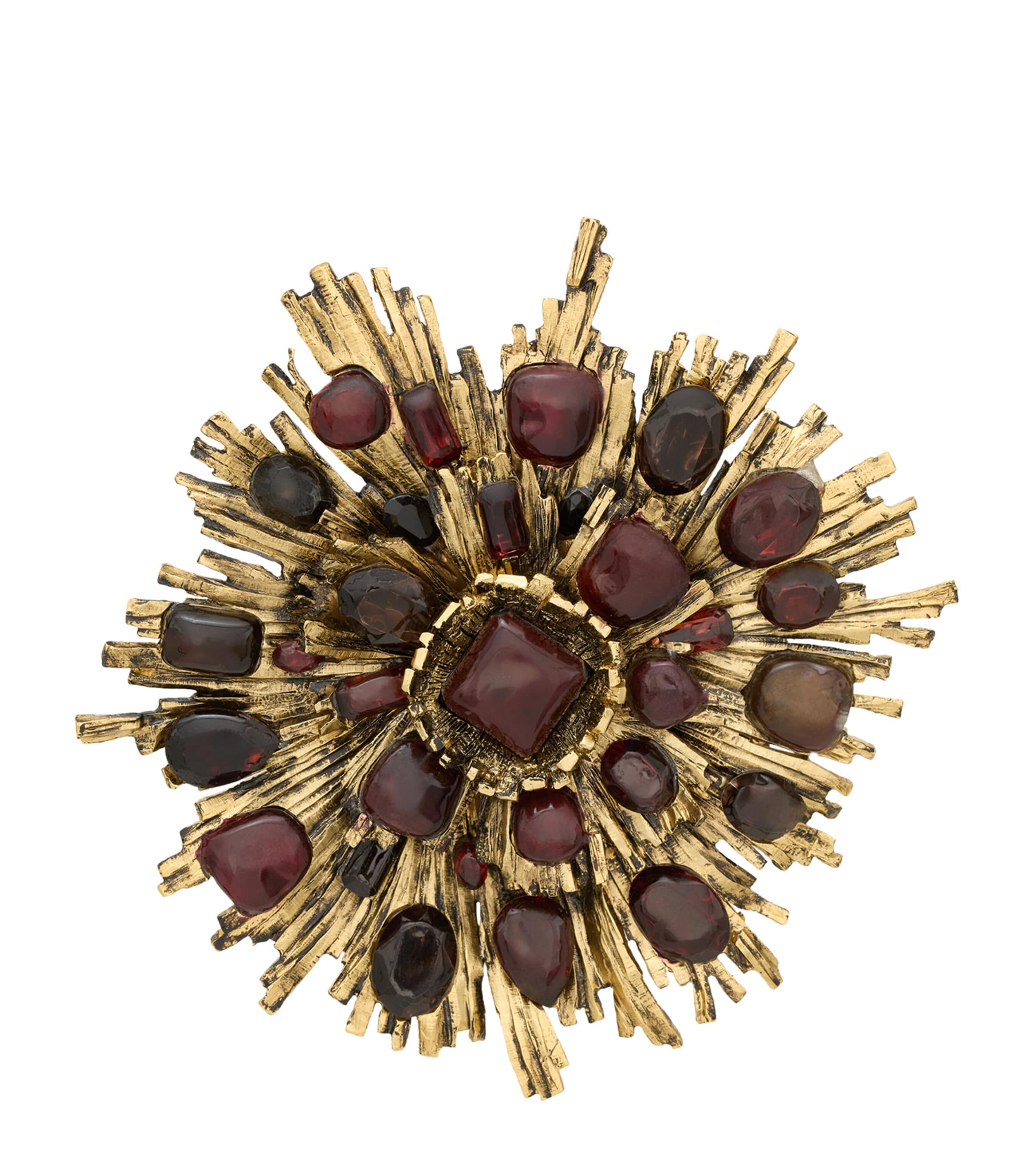 Saint Laurent Sunburst Brooch