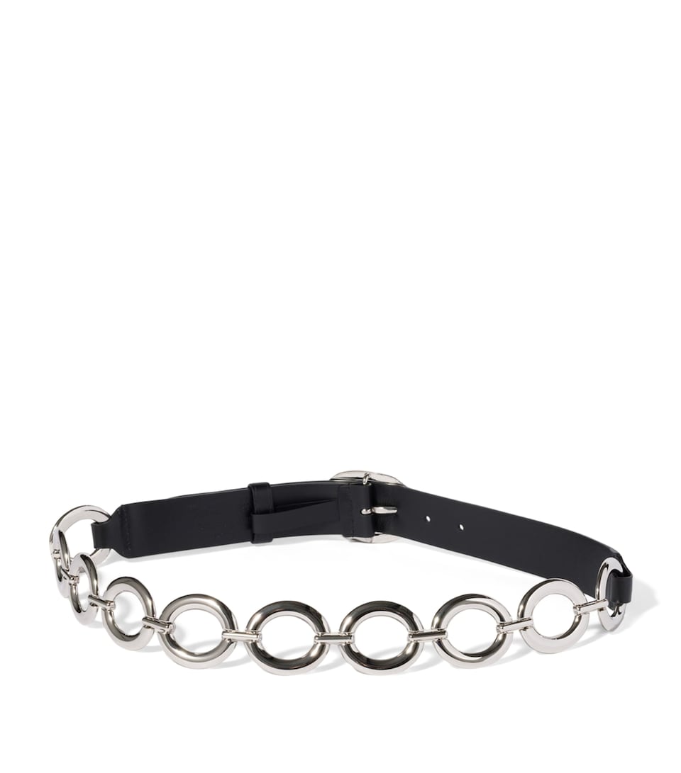 Miu Miu Leather and Metal Belt