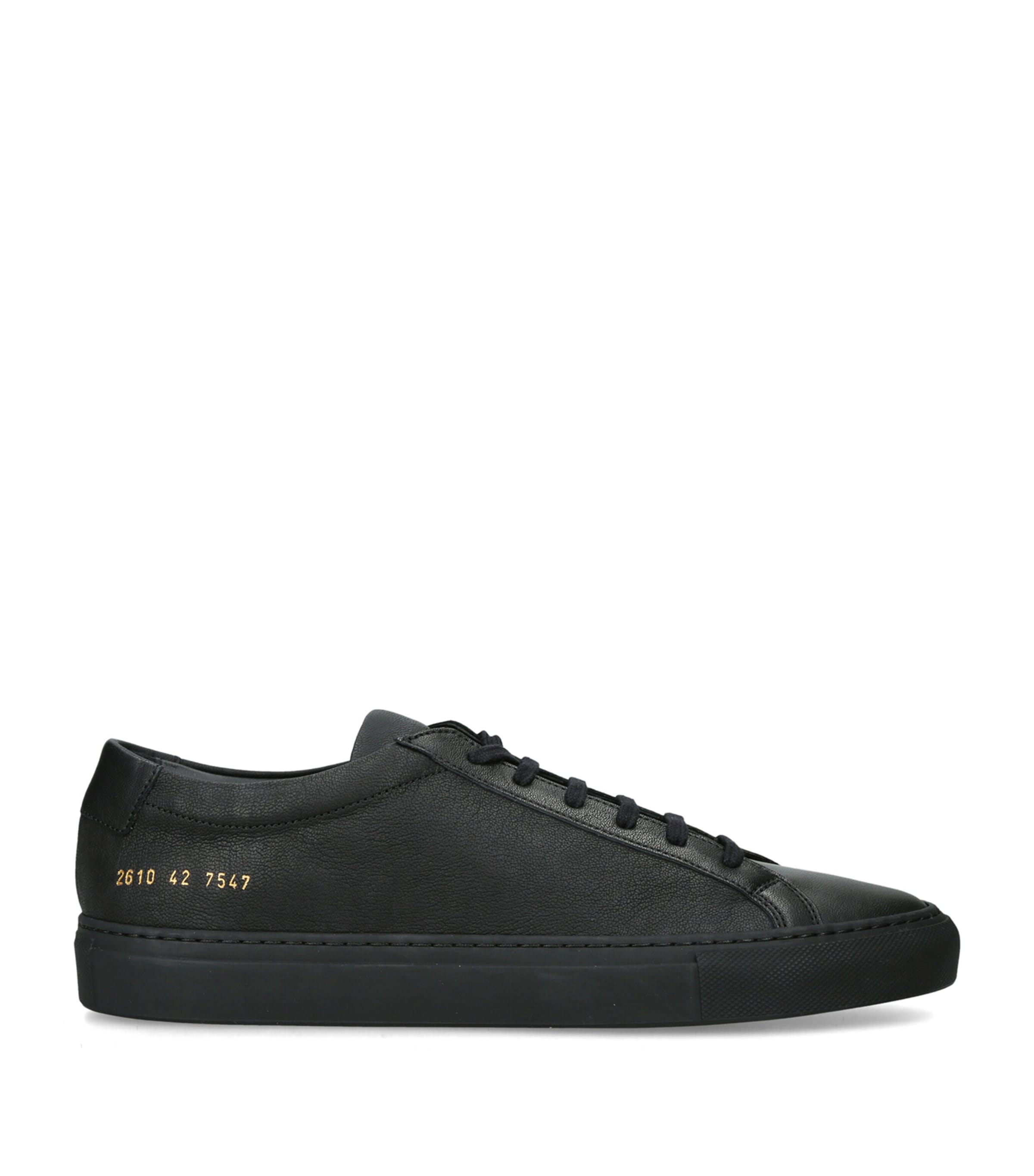 Common Projects Leather Achilles Premium Sneakers Black