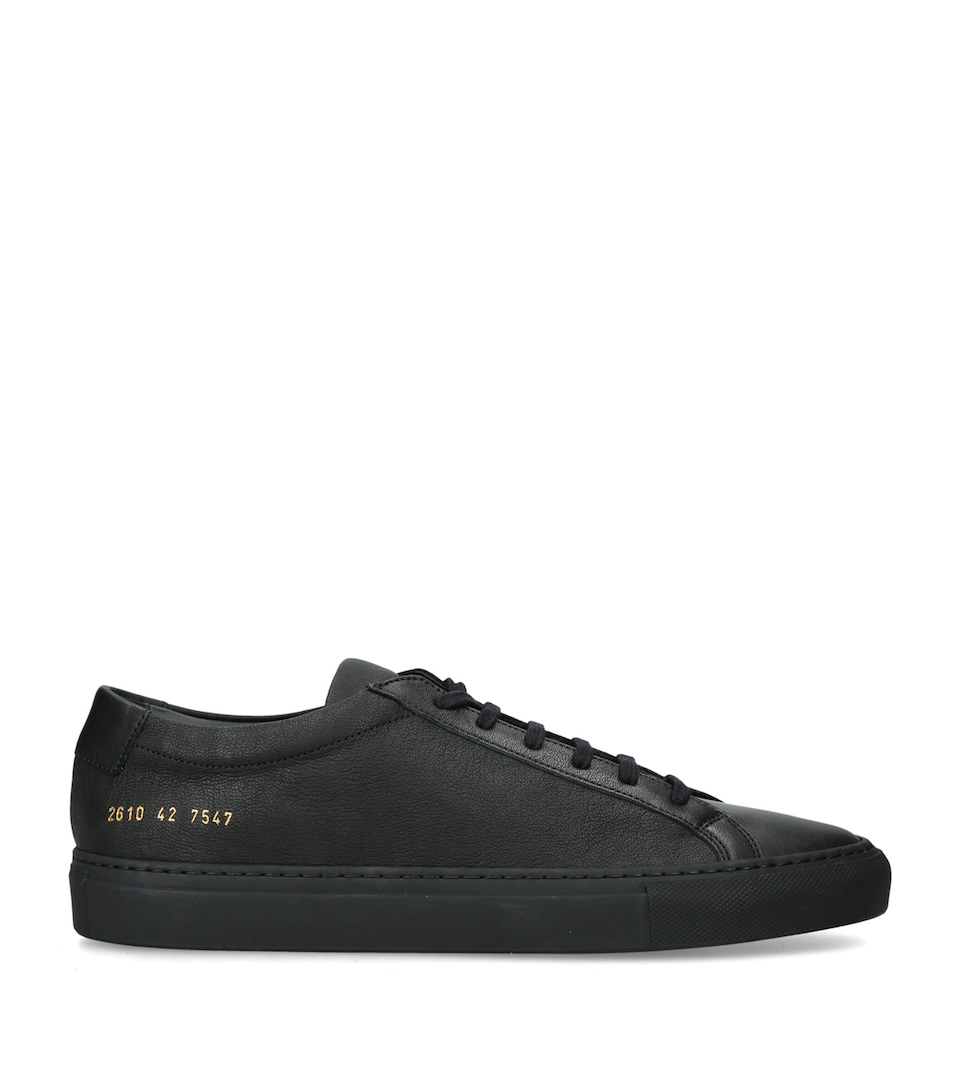Common Projects Leather Achilles Premium Sneakers Black