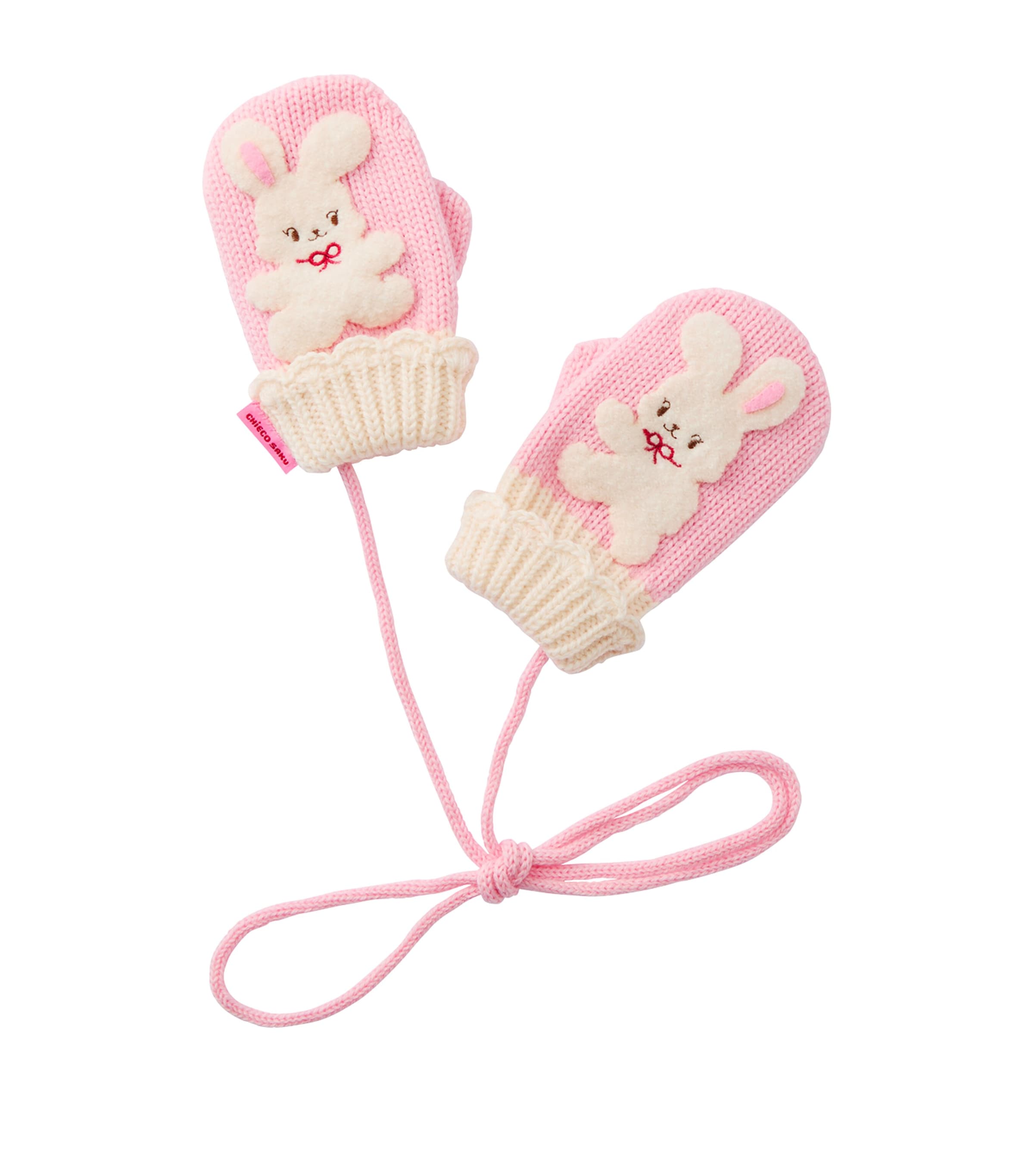 Miki House Wool-Blend Rabbit Mittens