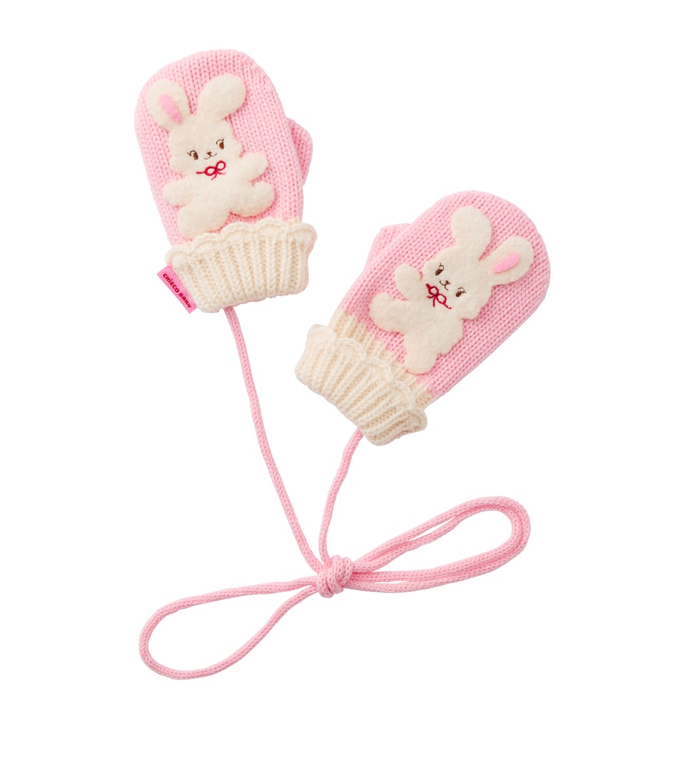 Miki House Wool-Blend Rabbit Mittens