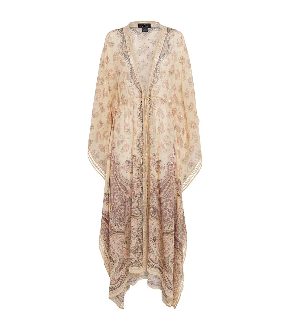 Silk-Lurex Paisley Robe