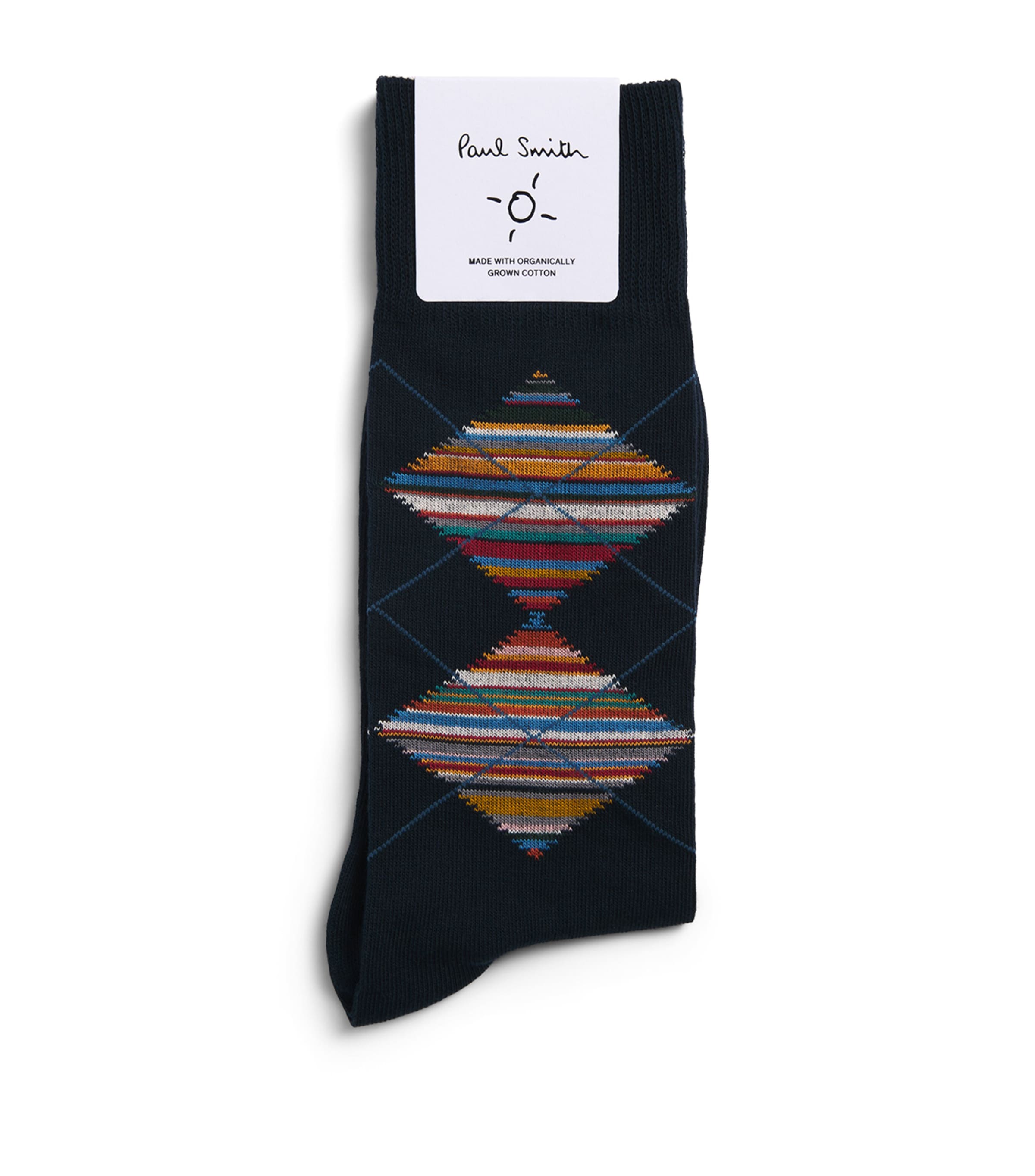 Paul Smith Mens Argyle Socks Blue