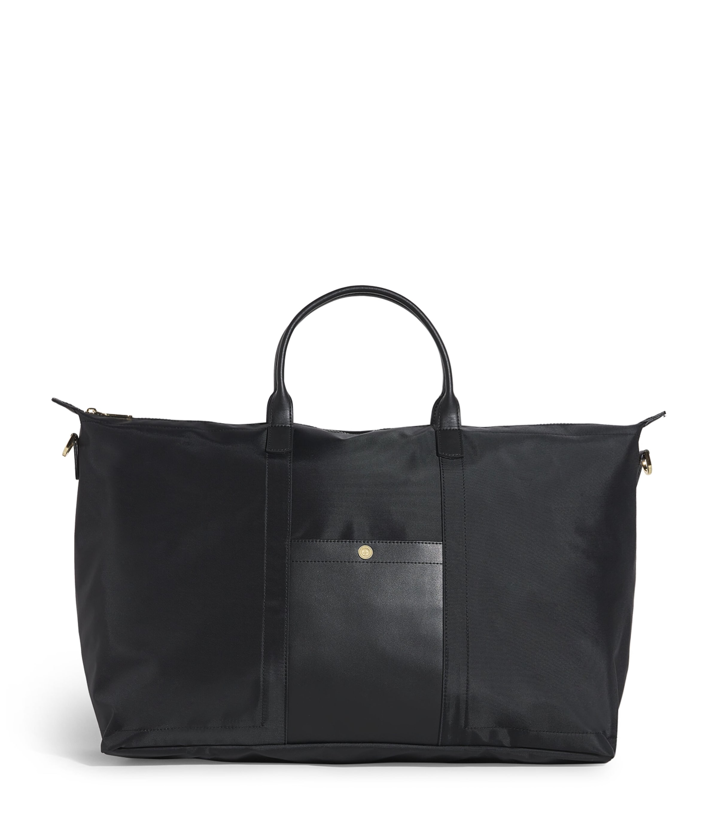Harrods Nylon Overnight Tote Bag Black