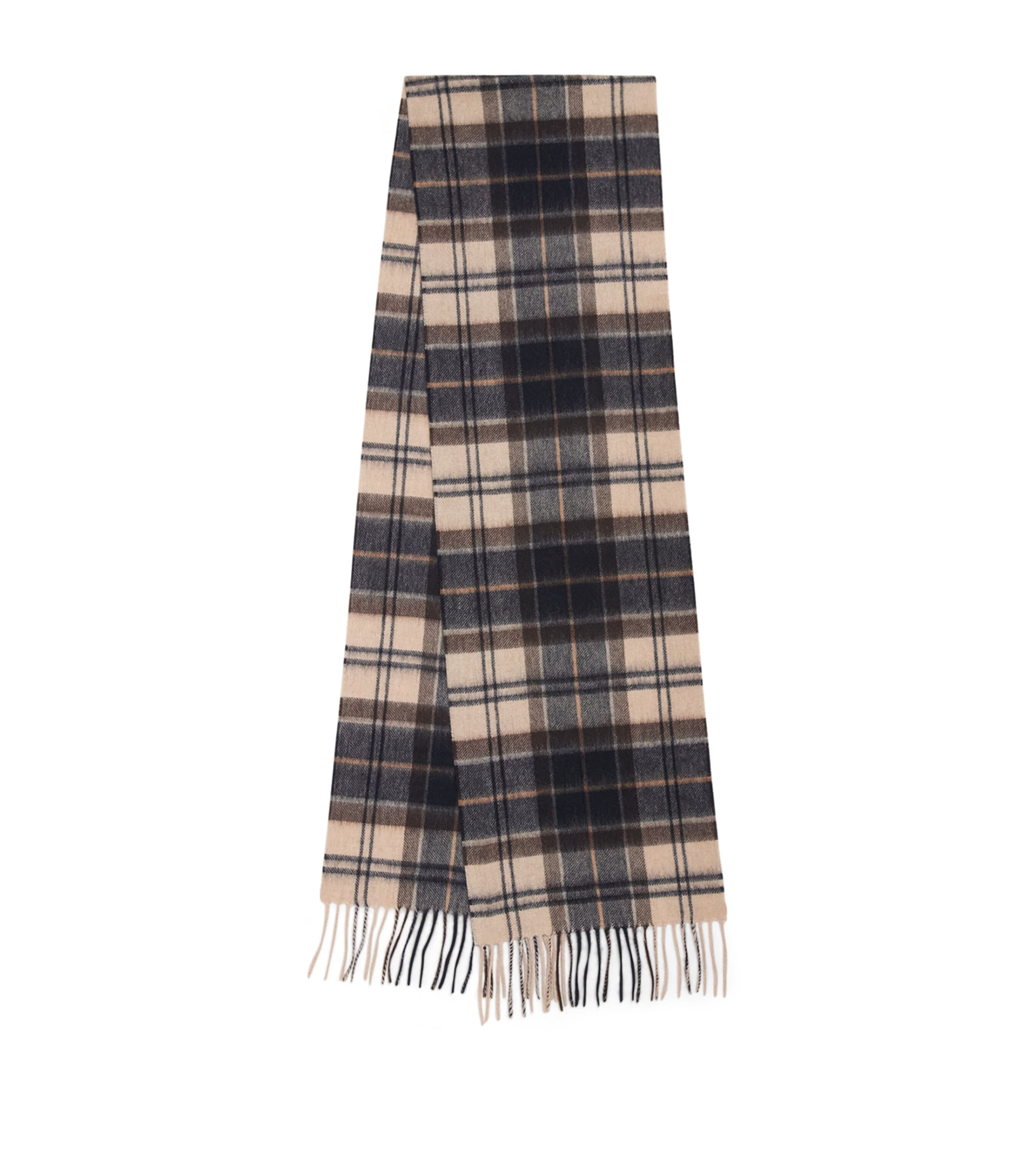 Wool-Cashmere Tartan Scarf