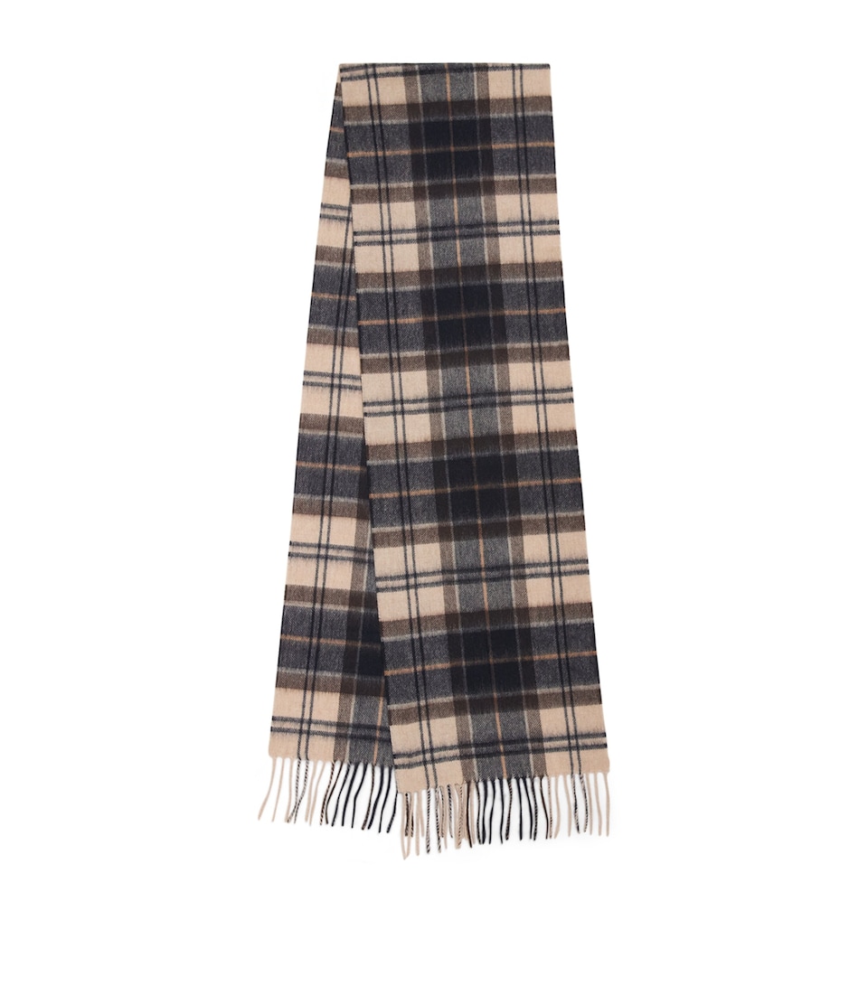 Wool-Cashmere Tartan Scarf