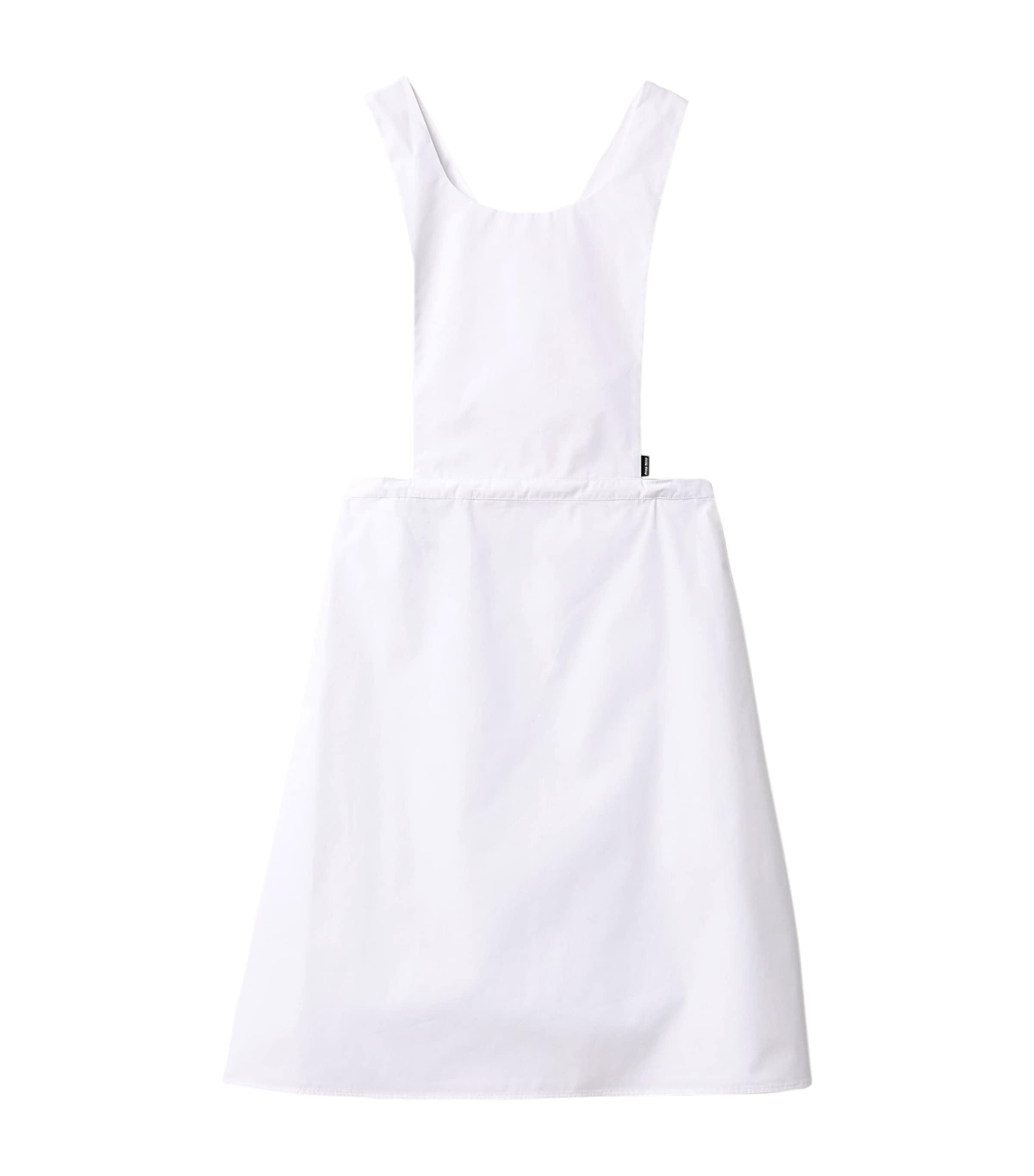 Cotton Poplin Apron Mini Dress