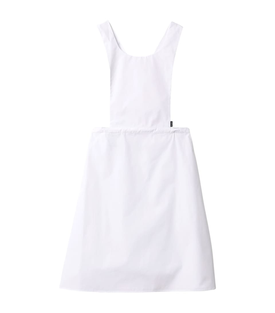 Cotton Poplin Apron Mini Dress