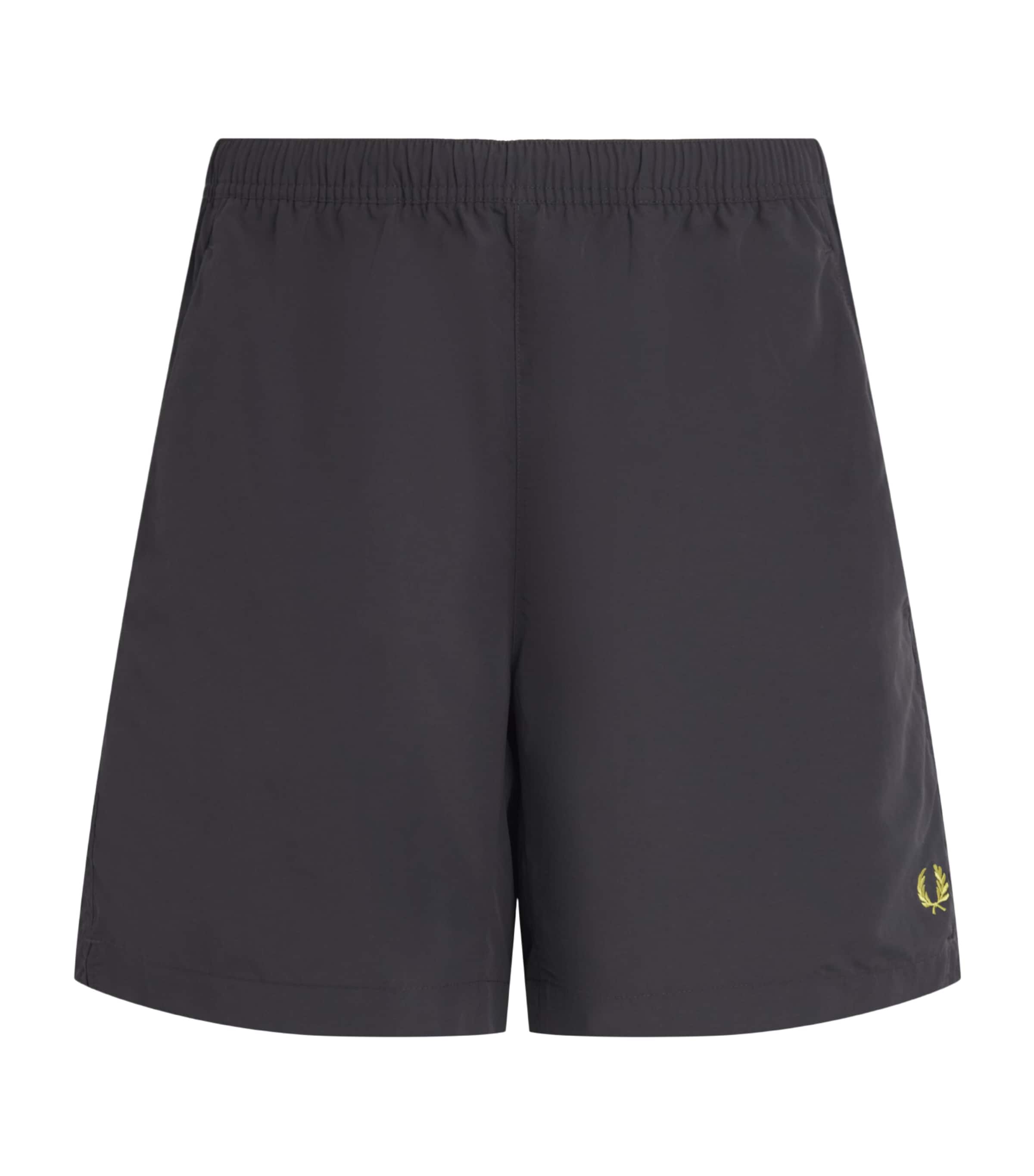 Fred Perry Mens Logo Tennis Shorts Anchor Grey