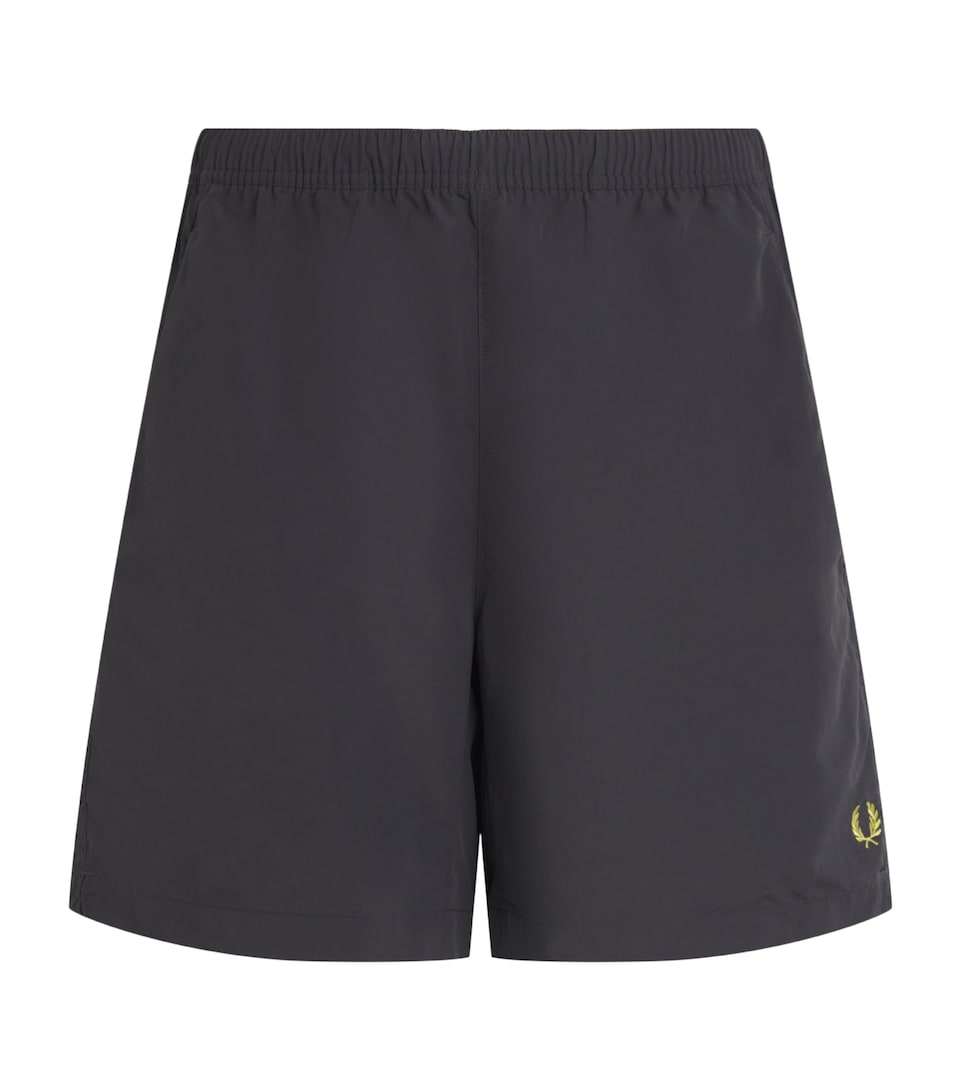 Fred Perry Mens Logo Tennis Shorts Anchor Grey