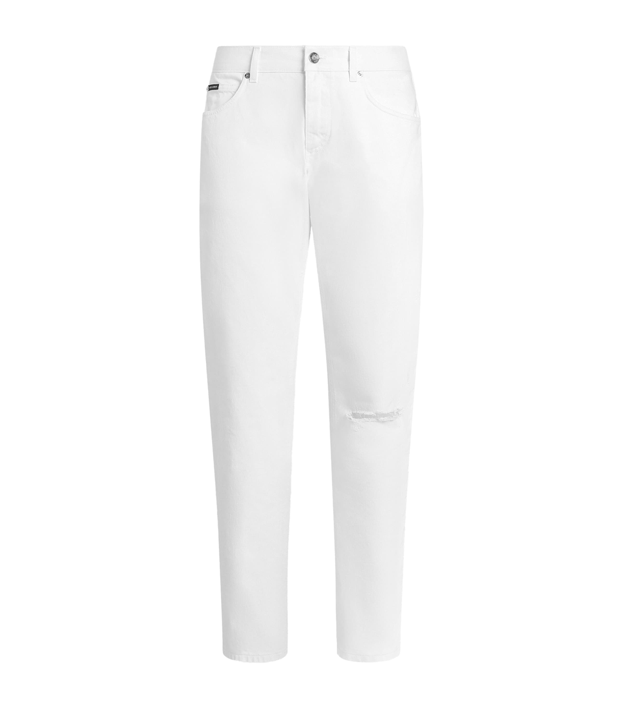 Dolce&Gabbana Mens Logo Plaque Jeans Combined Colou