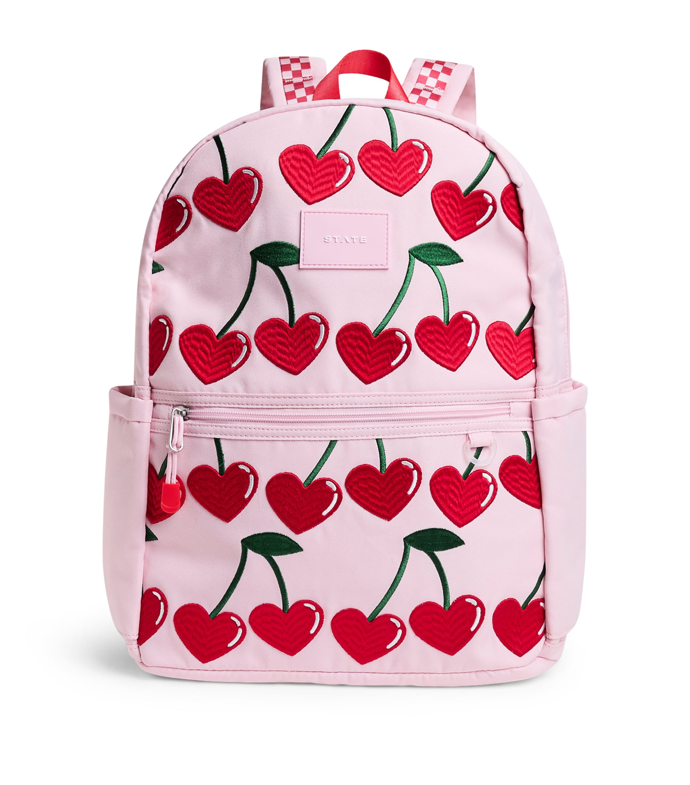 STATE Bags Double-Pocket Kane Backpack Cherry