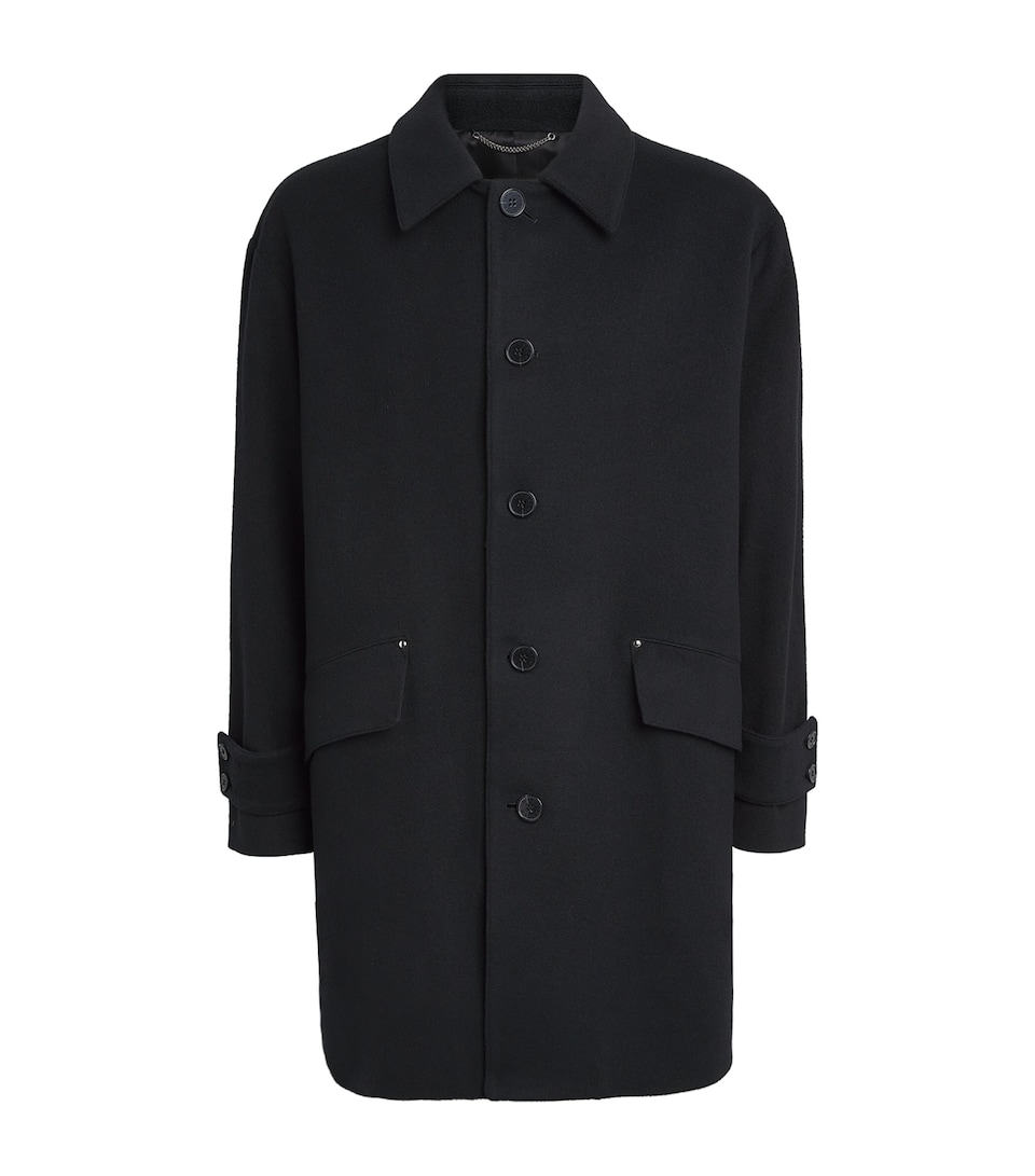 Mackintosh Mens Cotton Waterproof Humbie Overcoat Black