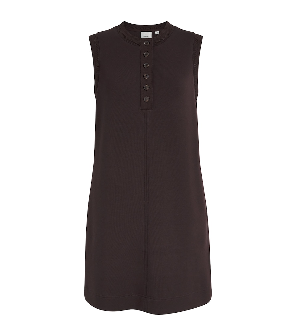 Varley Womens Elba Sleeveless Mini Dress Coffee Bean