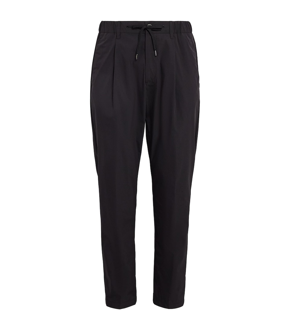 Herno Mens Technical Drawstring Trousers Black