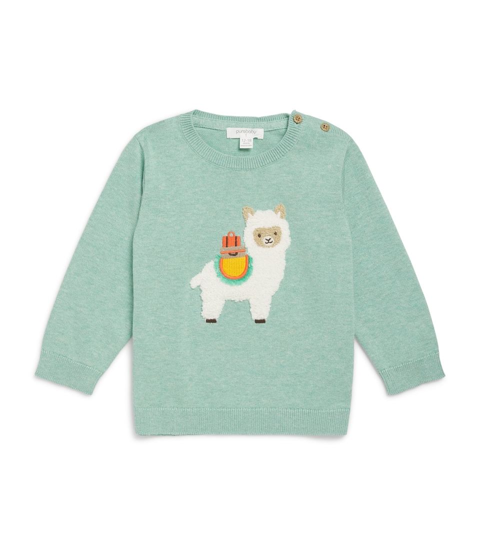 Embroidered Llama Sweater (1-2 Years)