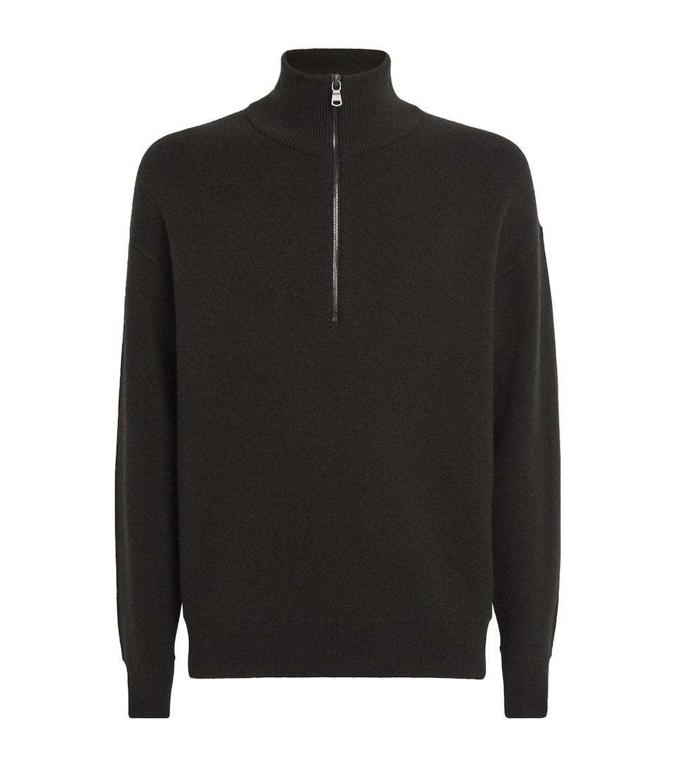 Cashmere-Blend Quarter-Zip Sweater