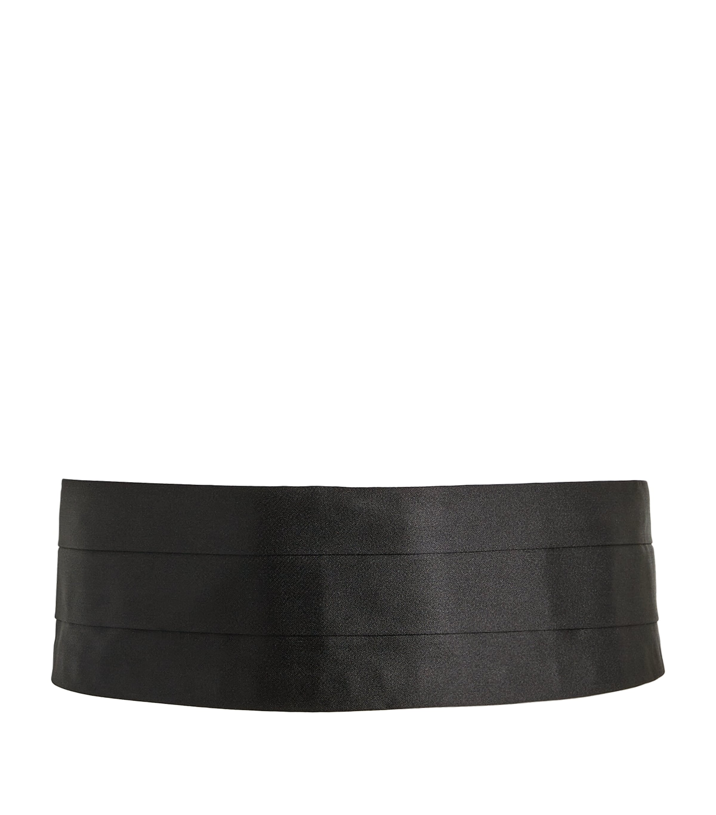 Canali Silk Cummerbund Black