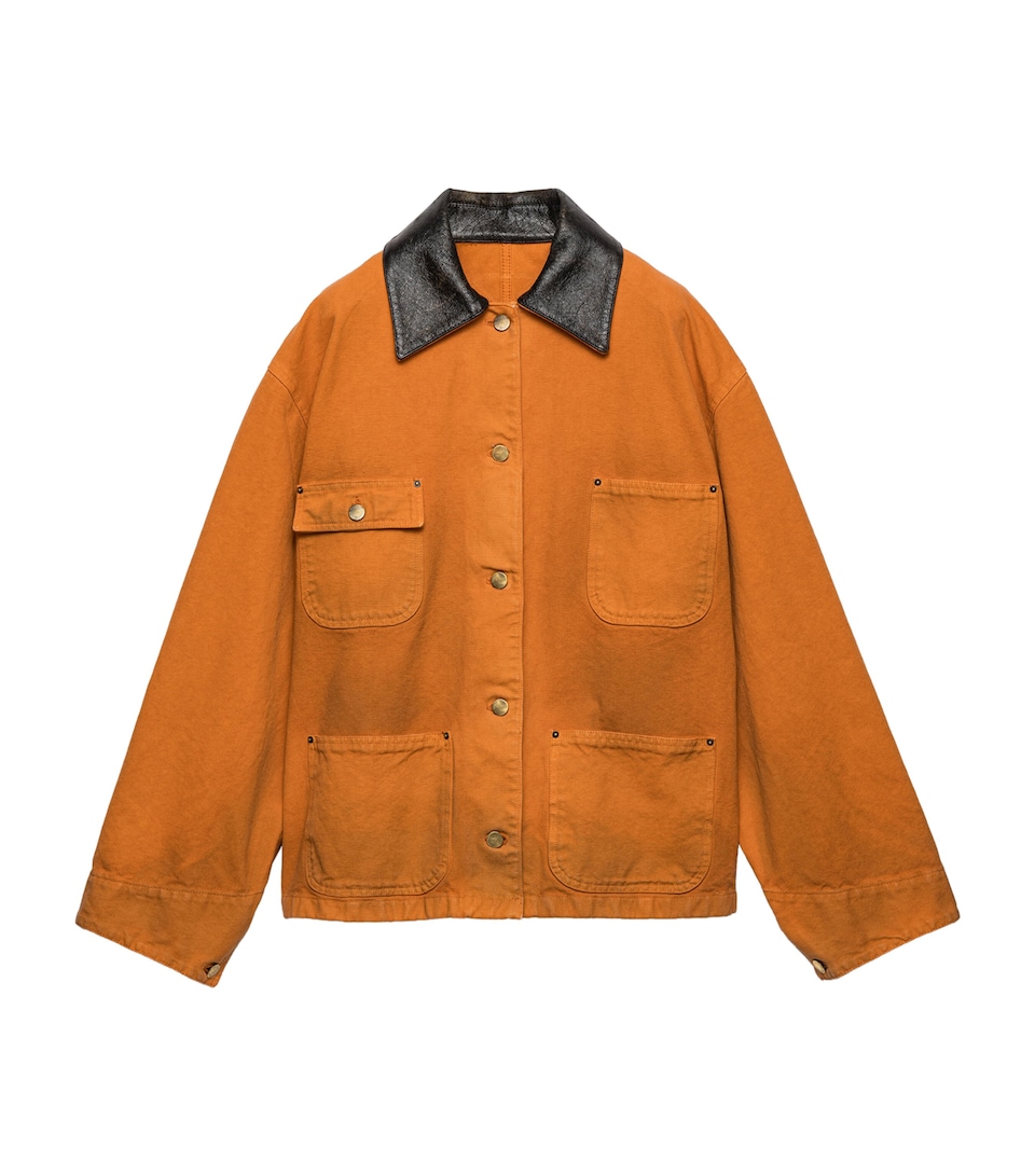 Prada Womens Canvas Oversized Jacket