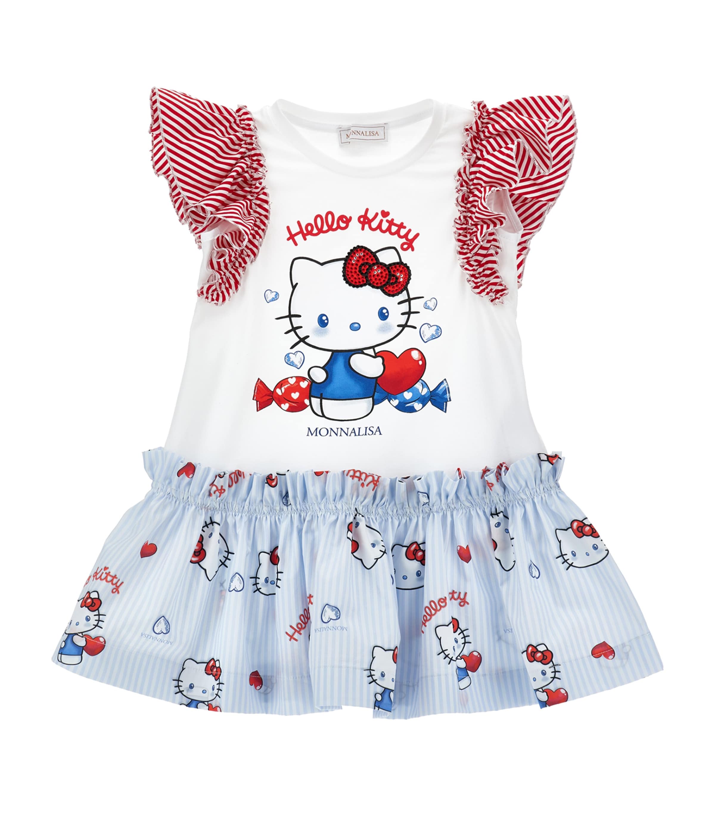 x Hello Kitty Cotton Stripe Dress (2-12 Years)
