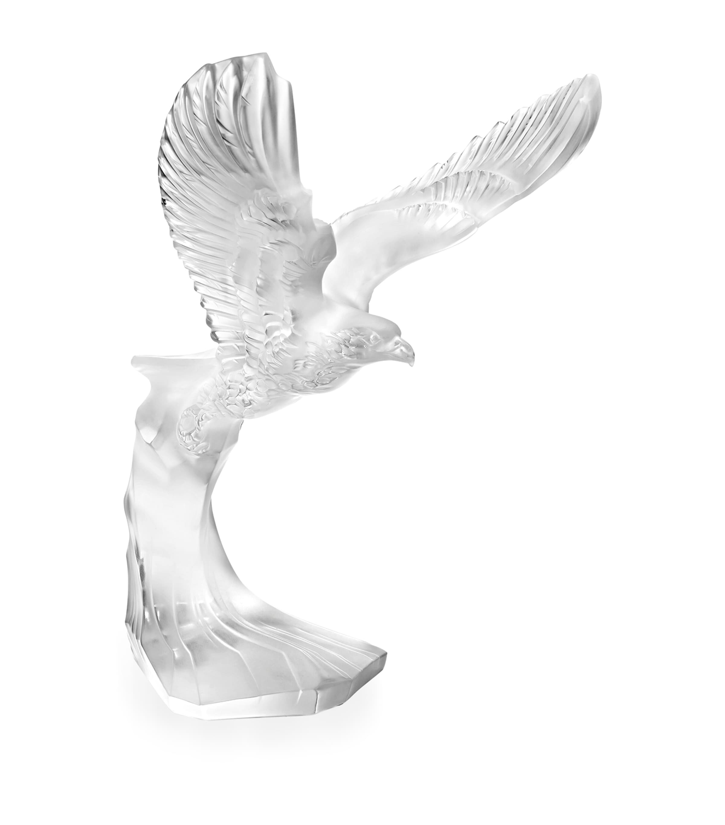 Crystal Golden Eagle Sculpture