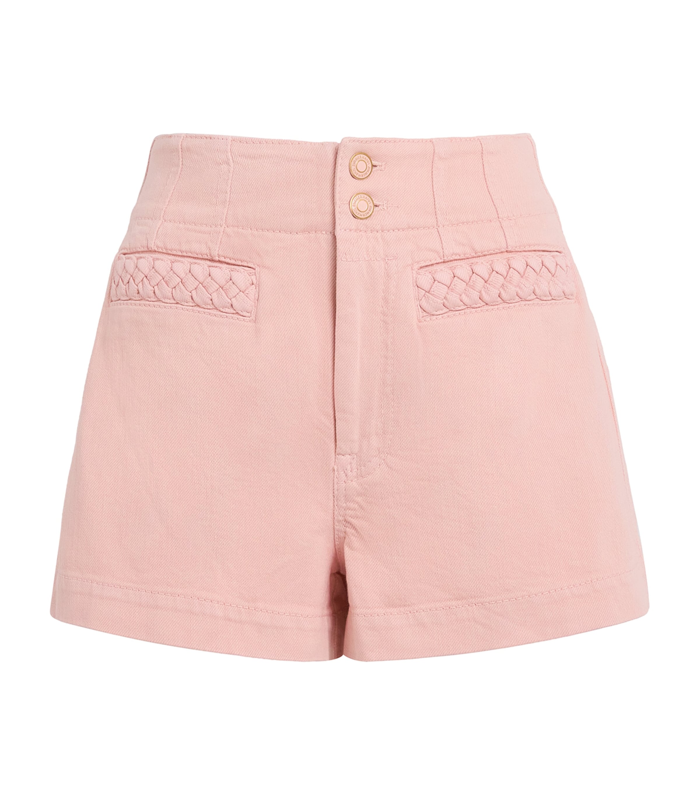 Zimmermann Womens High-Rise Fairlight Denim Shorts Blushblh