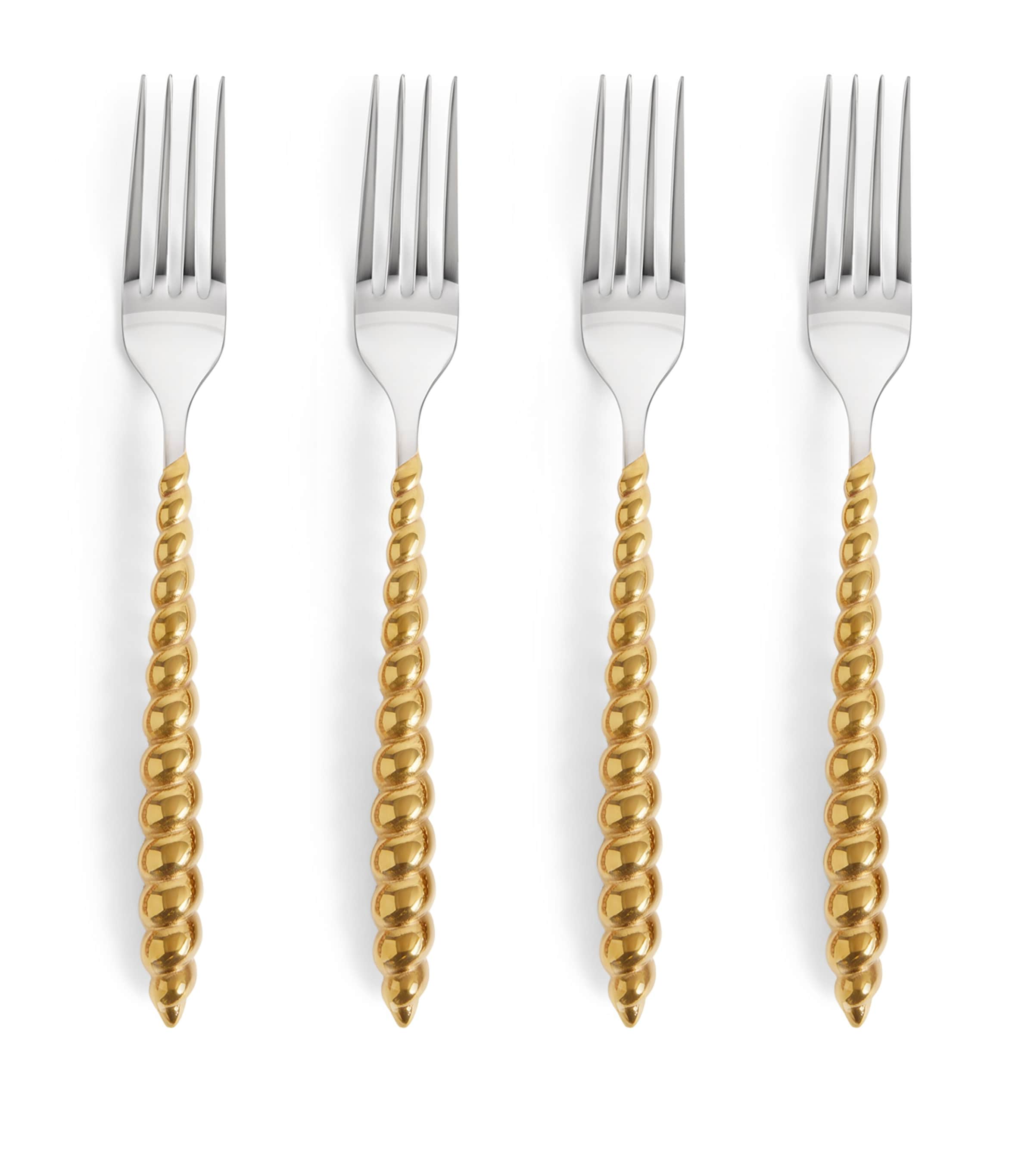 L'Objet x Jessica McCormack Stainless Steel Luncheon Forks (Set of 4)