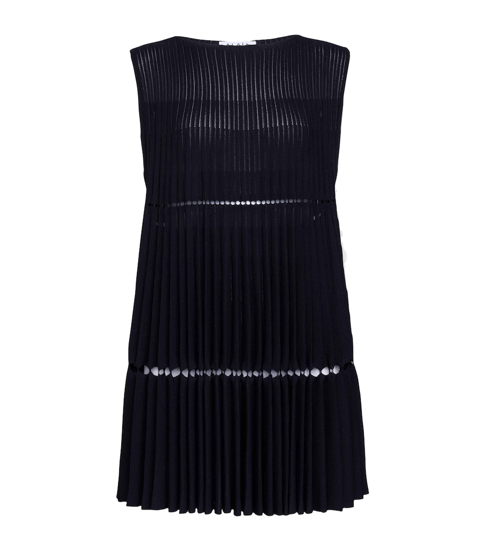 Pleated Mini Dress