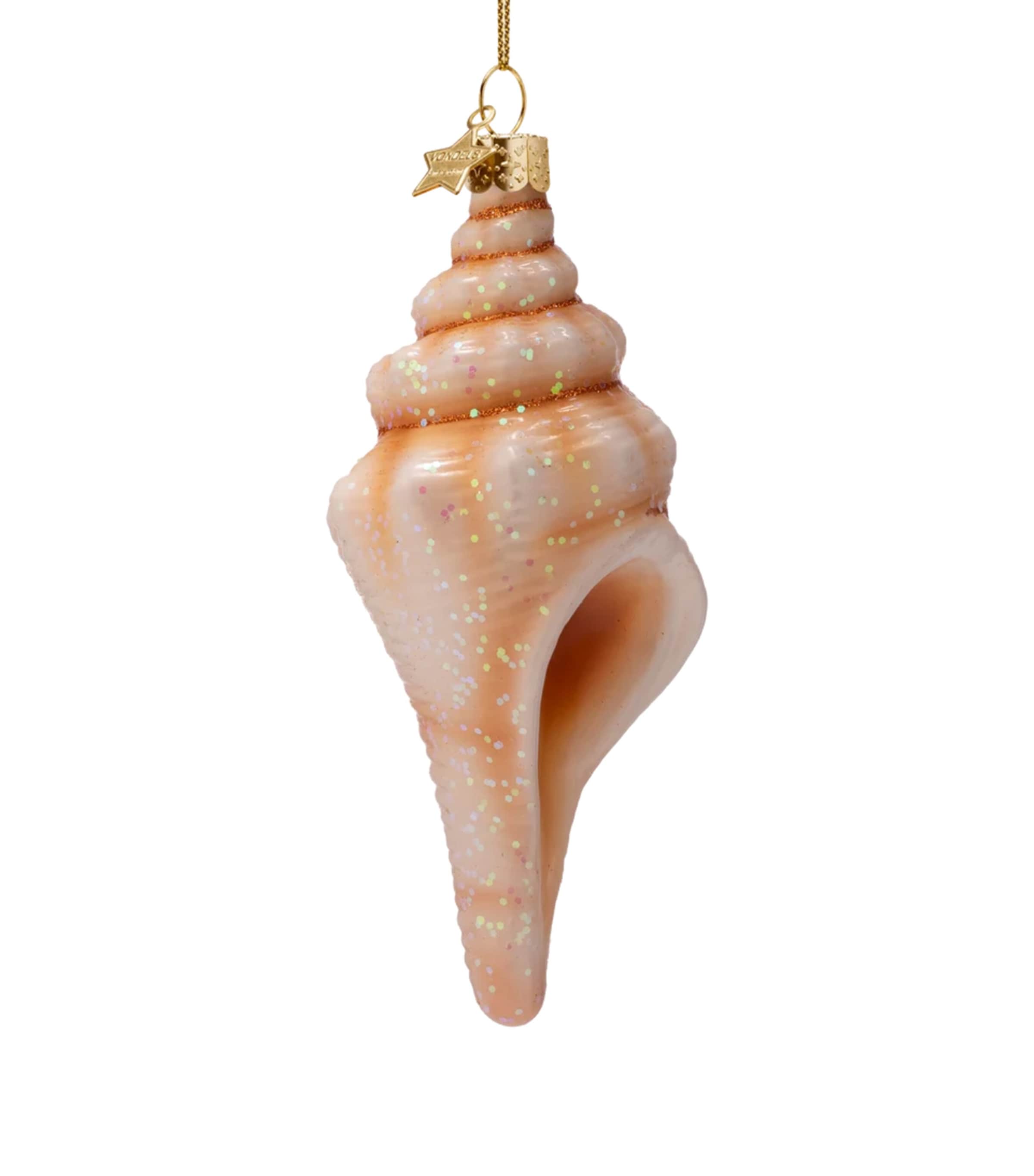 Harrods Conch Shell Tree Decoration White